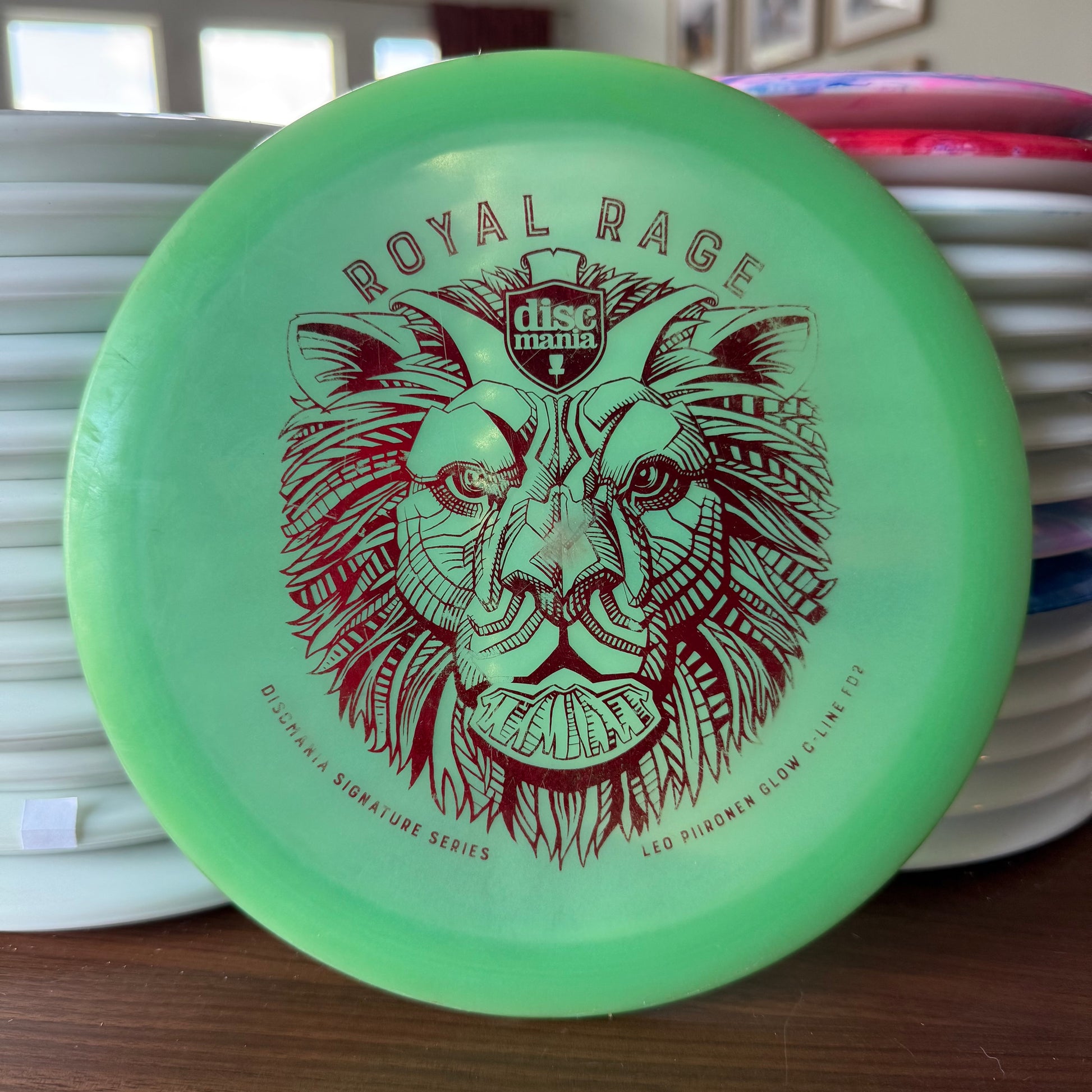 Discmania Glow C Line Royal Rage FD2 Leo Piironen Signature Series 6/10 inked