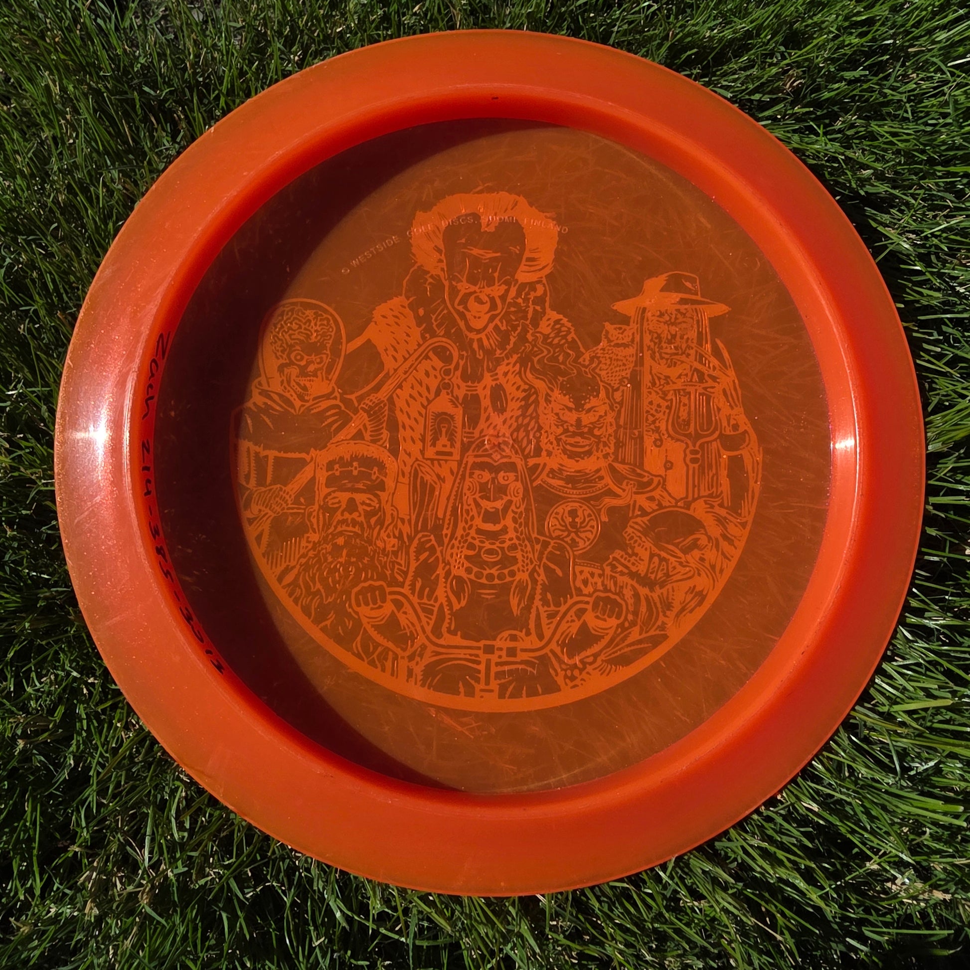 Westside Discs Boatman Halloween stamp 175.1g rim ink 9/10