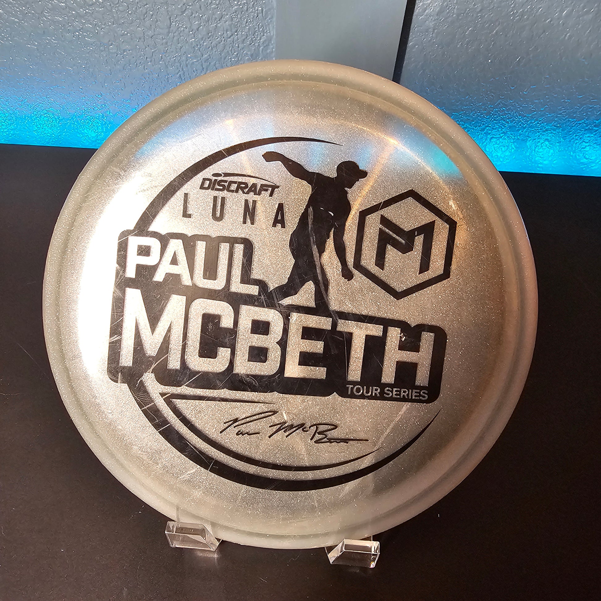 2021 Discraft Metallic Z Paul mcbeth Tour series Luna 173g 7/10 wiped ink