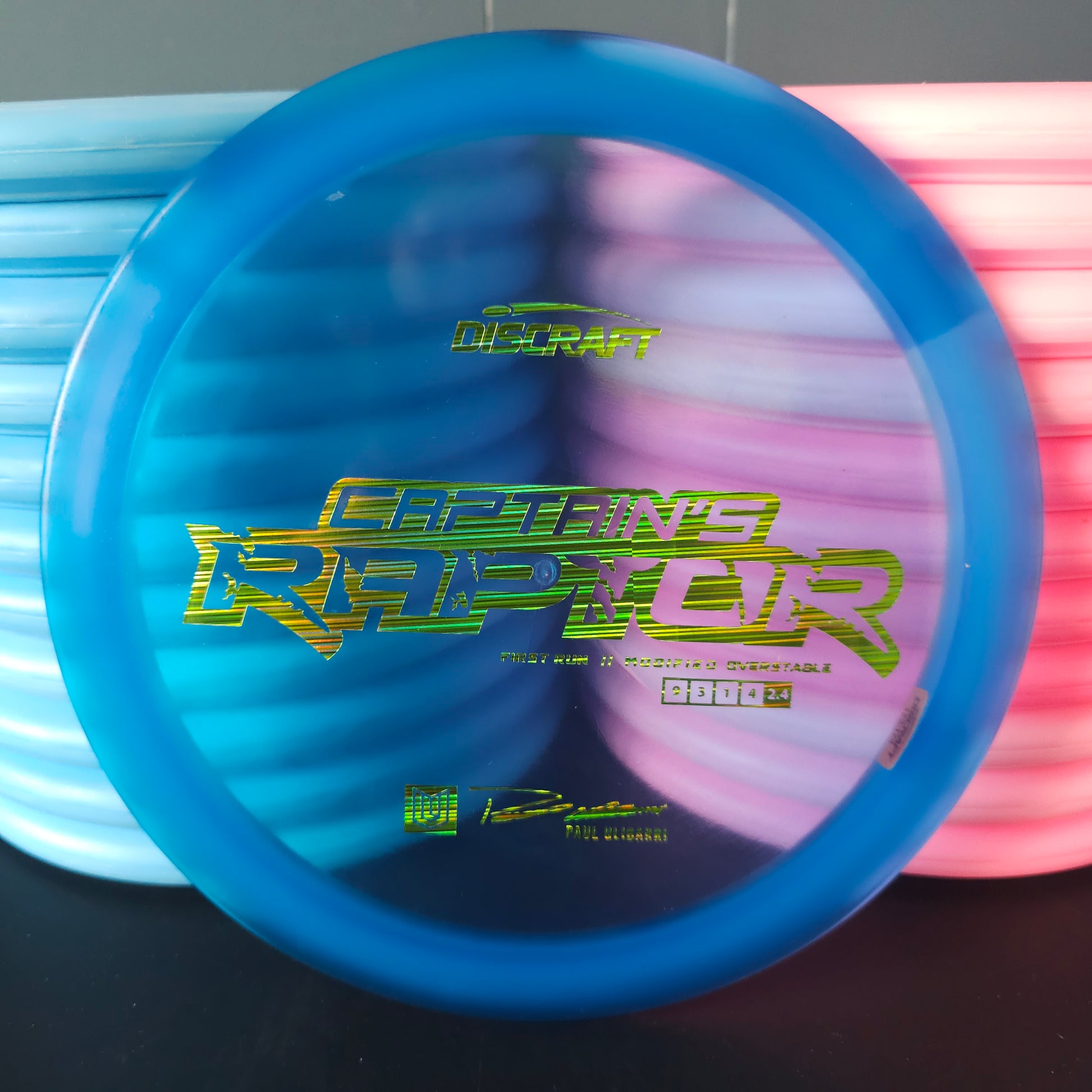 1st Run Blue Discraft Z Captains Raptor Paul Ulibarri 174g 9.5/10