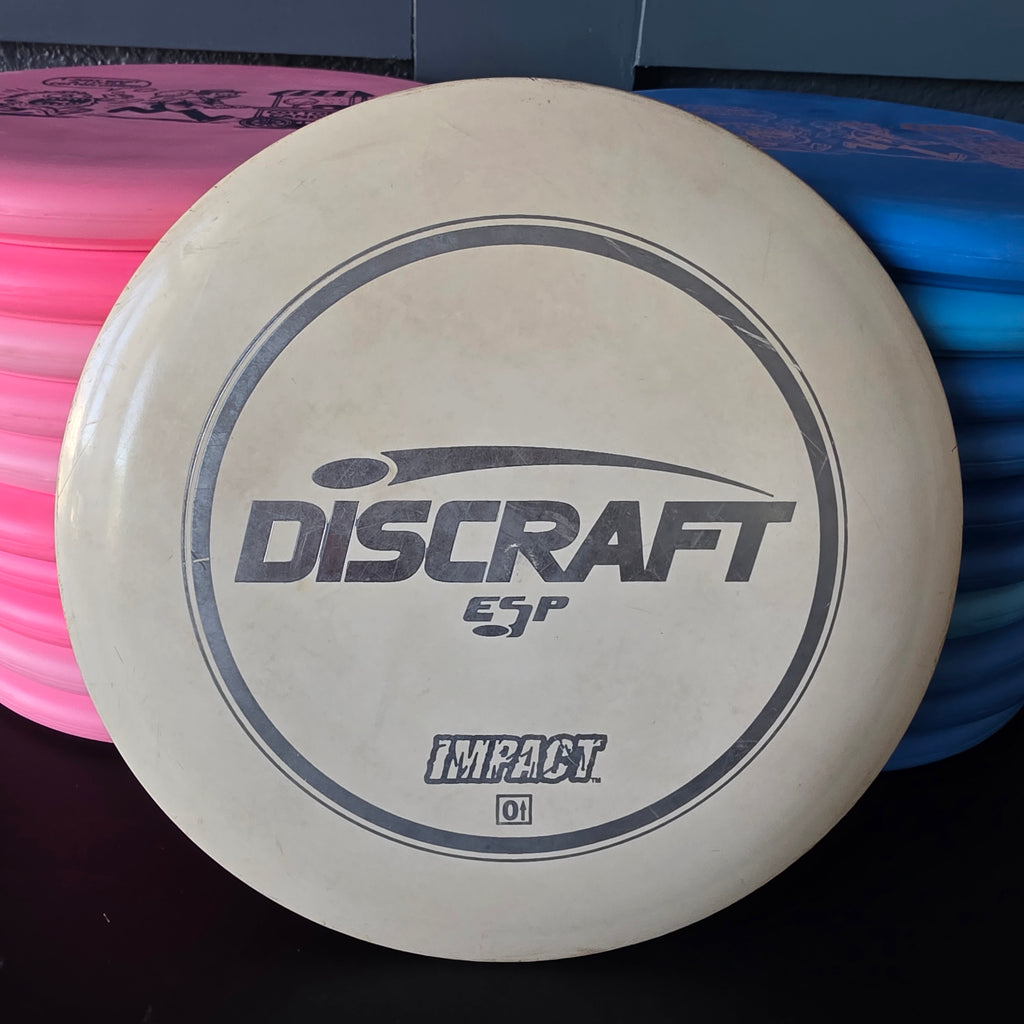 Discraft ESP Impact PFN rim ink 7/10 cross-hatching on wing 178.0g