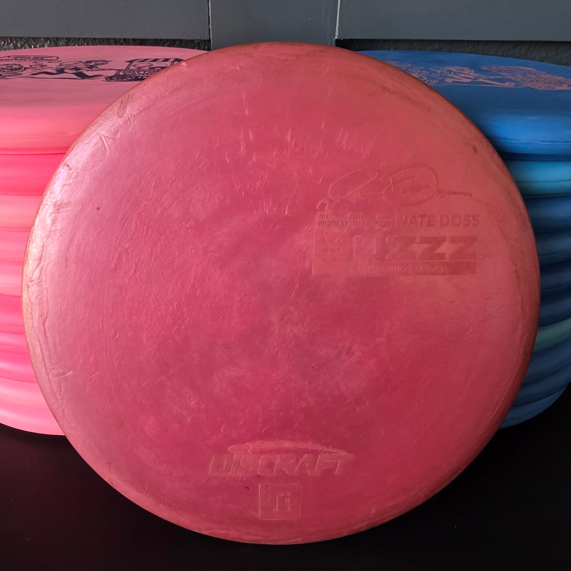 3x Nate Doss Discraft Ti Buzzz rim ink 178.1g 7/10