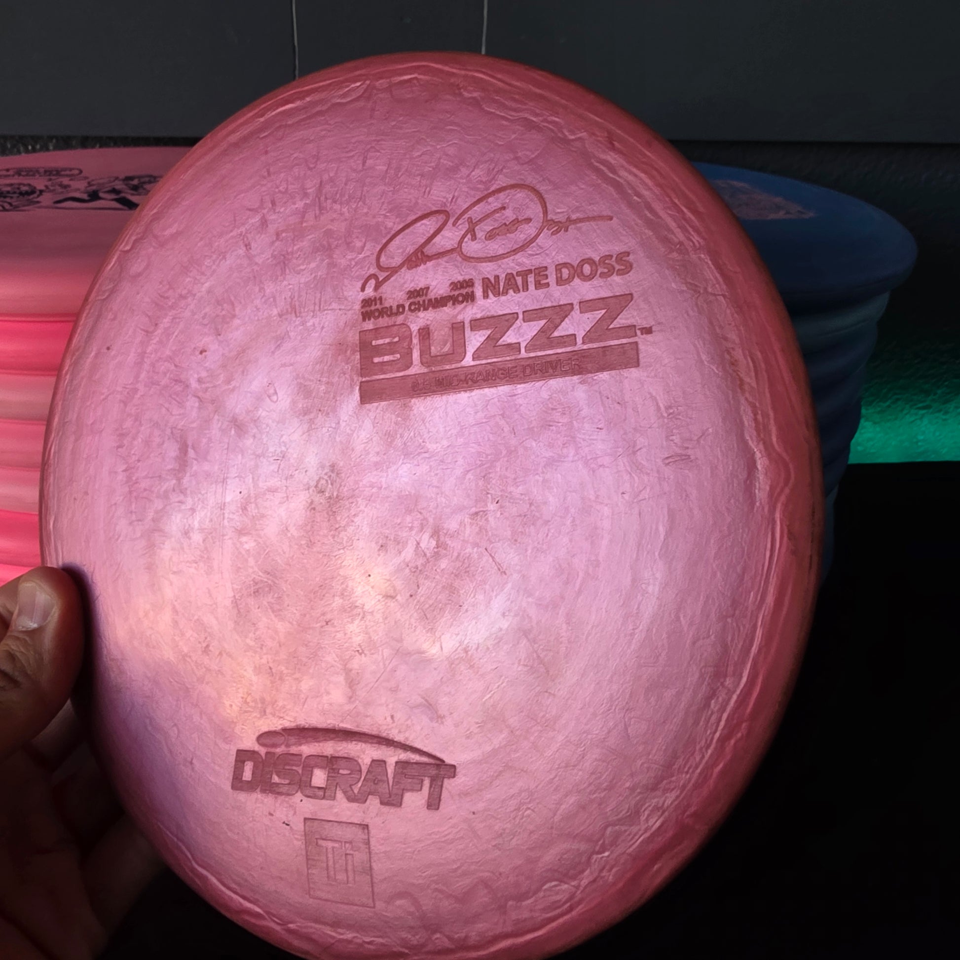 3x Nate Doss Discraft Ti Buzzz rim ink 178.1g 7/10