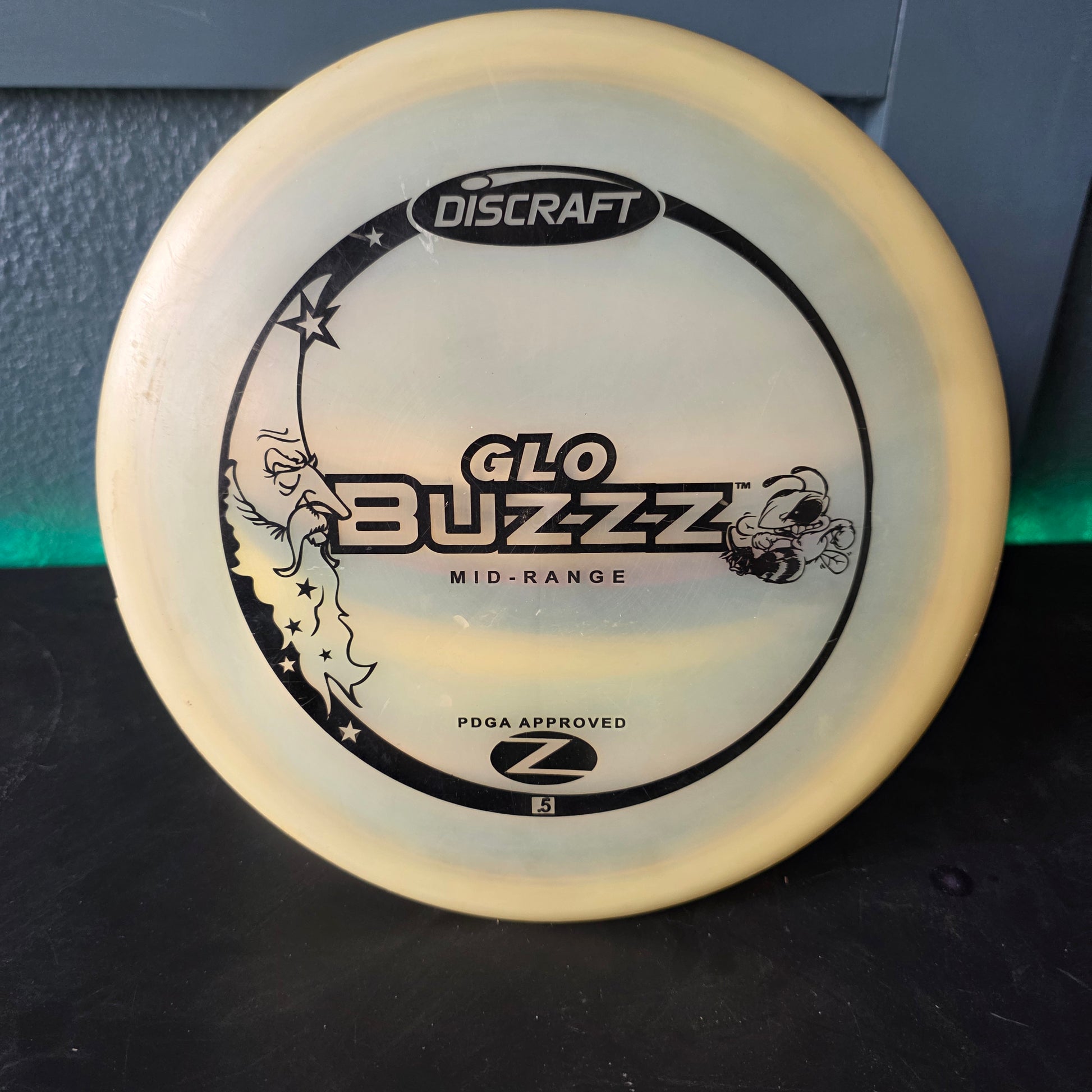 Moonman Glo PFN Discraft Z Buzzz 180g 7/10 rim ink