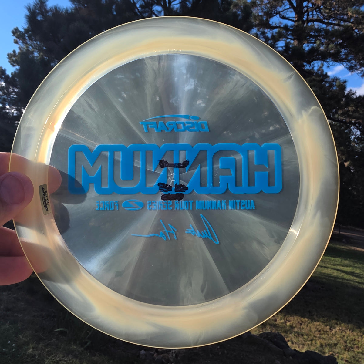 Webby 2020 discraft Z swirl force 174g super flat and stiff run. Ink 9/10