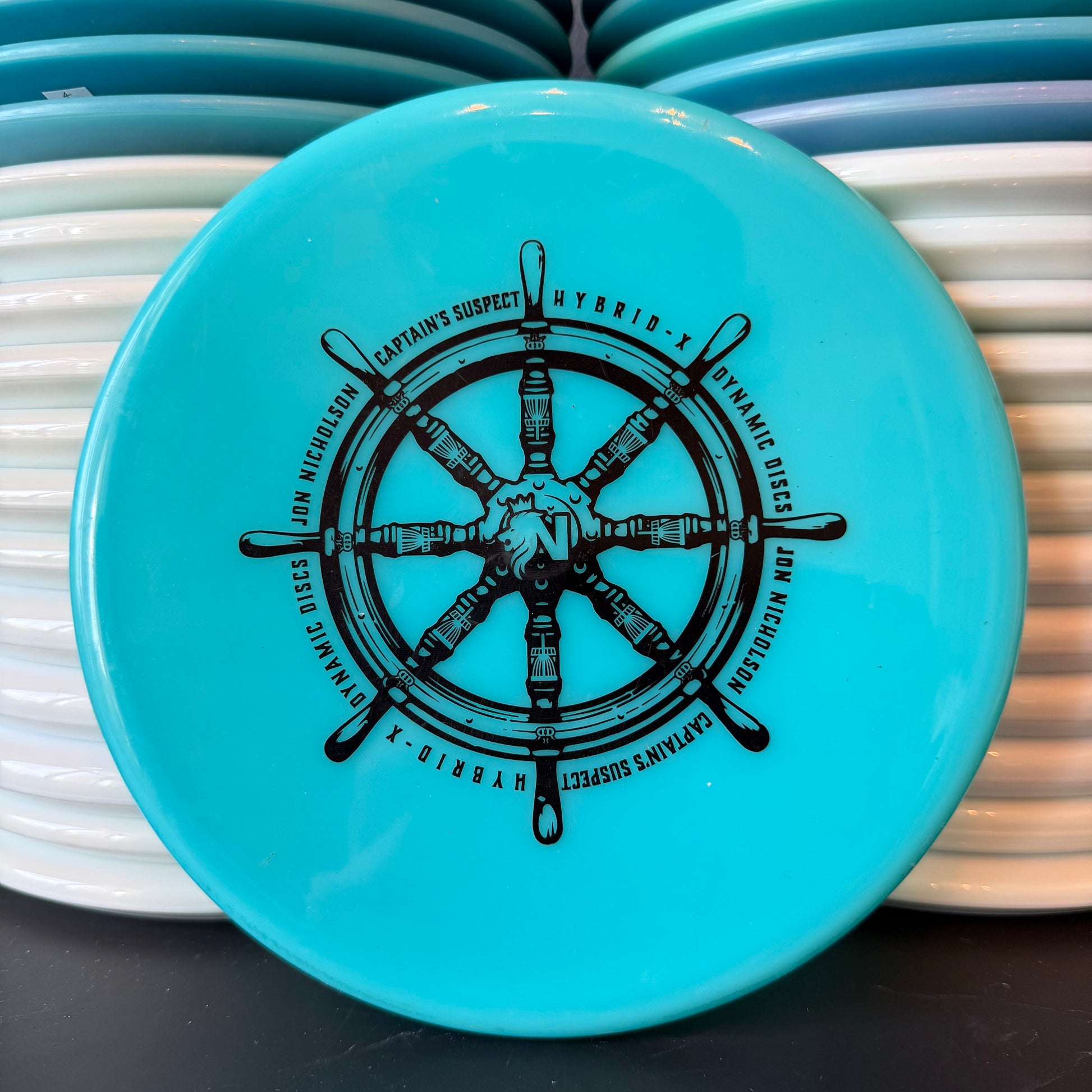 Dynamic Discs Hybrid X Suspect Jon Nicholson Captains Suspect 8.5/10 Inked