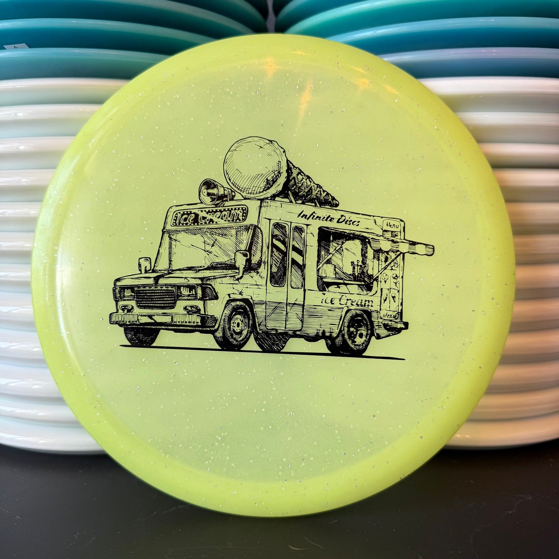 Infinite Discs Metal Flake C-Blend Ra Ice Cream Truck Stamp 180g 9.5/10