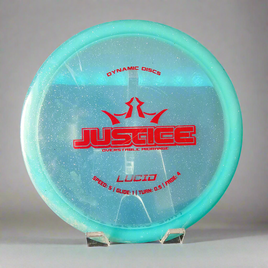 Dynamic Discs Lucid metal flake justice 174g 8.5/10 inked