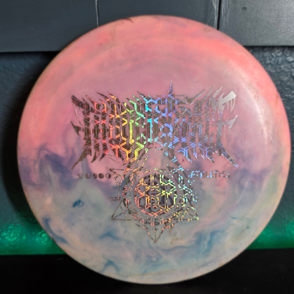 Thought space athletics Aura omen I dyed 174g 6/10 flat and firm with rim ink