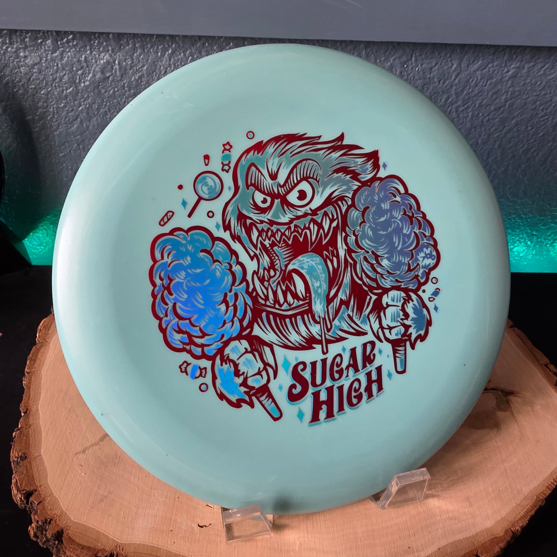 Rare Penned Color Glow Yeti Pro Aviars Sugar High 2-Foil stamp