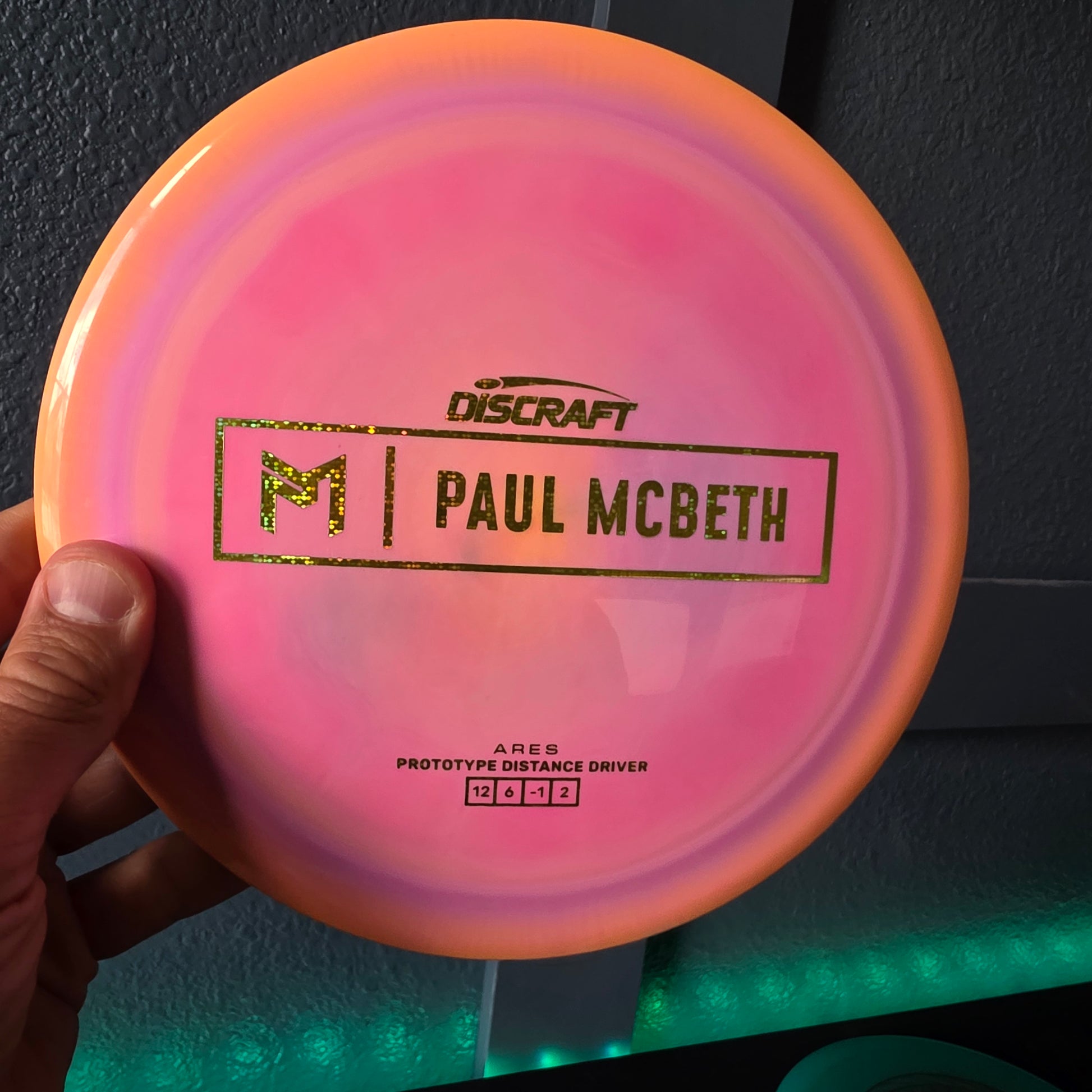 New Sunset Prototype Discraft Esp Ares aka Zeus 2.0 Paul Mcbeth disc 174g 9.5/10