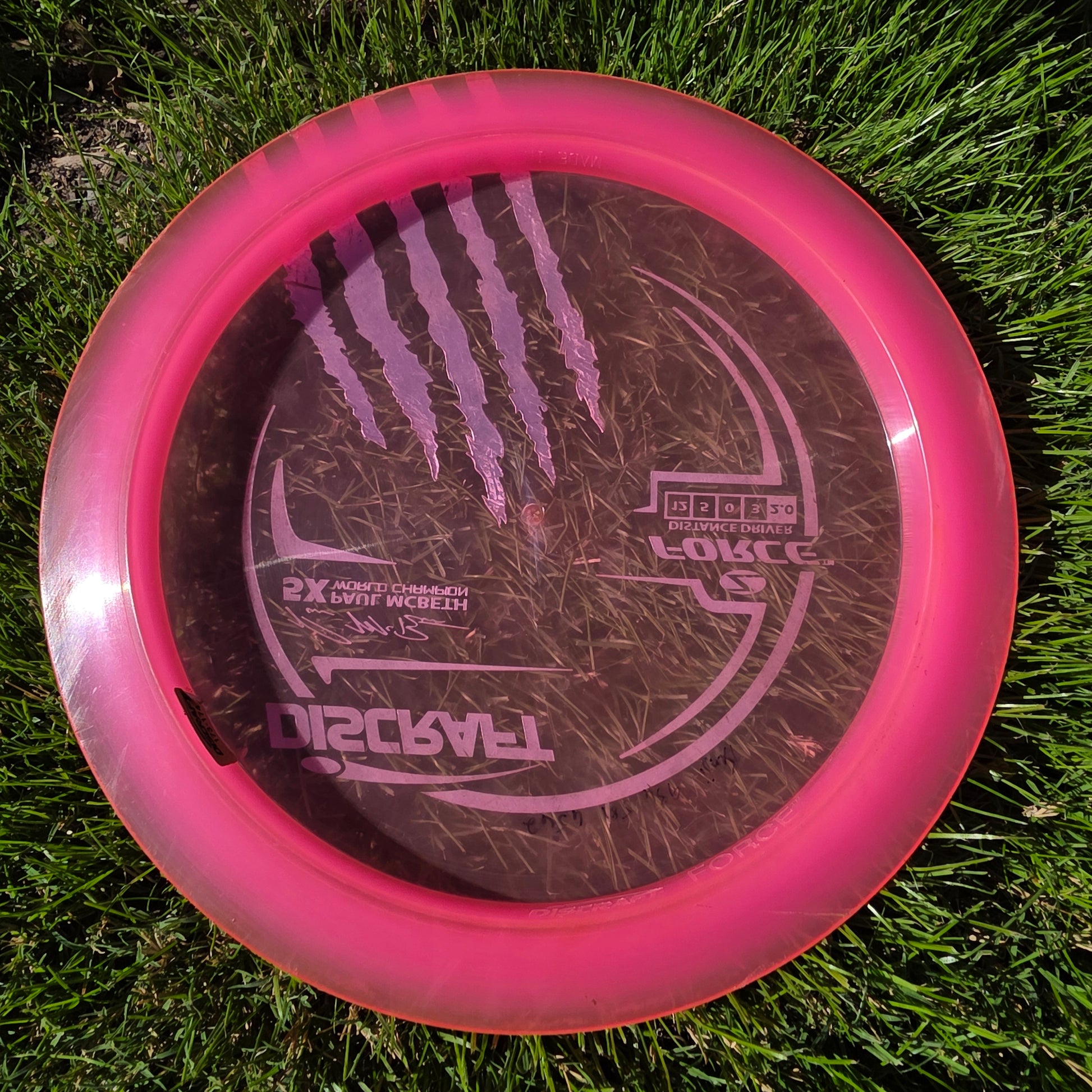 5 Claw Paul McBeth Discraft Z Force 175.2g 7.5/10