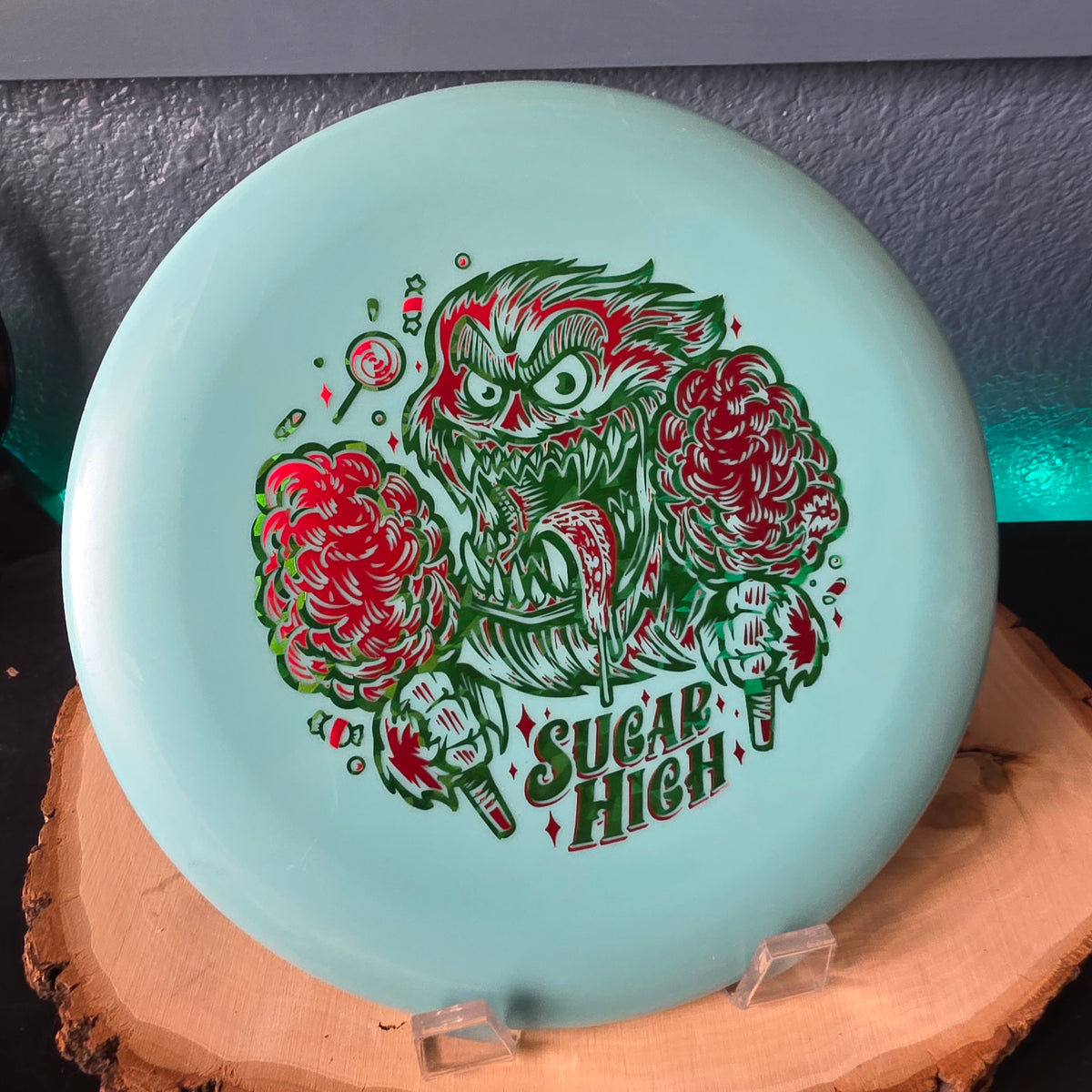 Rare Penned Color Glow Yeti Pro Aviars Sugar High 2-Foil stamp