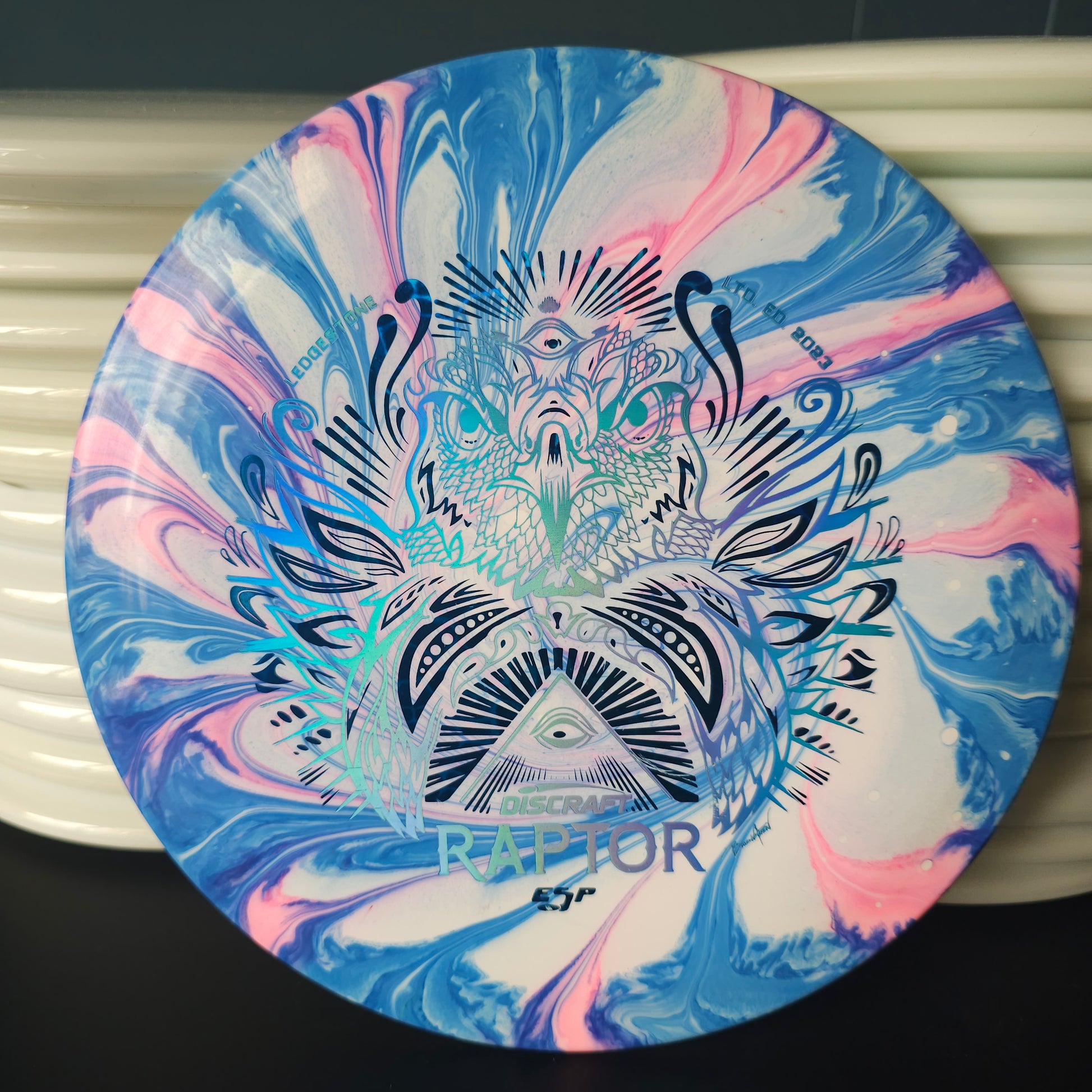 Dyed Discraft ESP Raptor 2-foil Ledgestone edition 173g 8.5/10