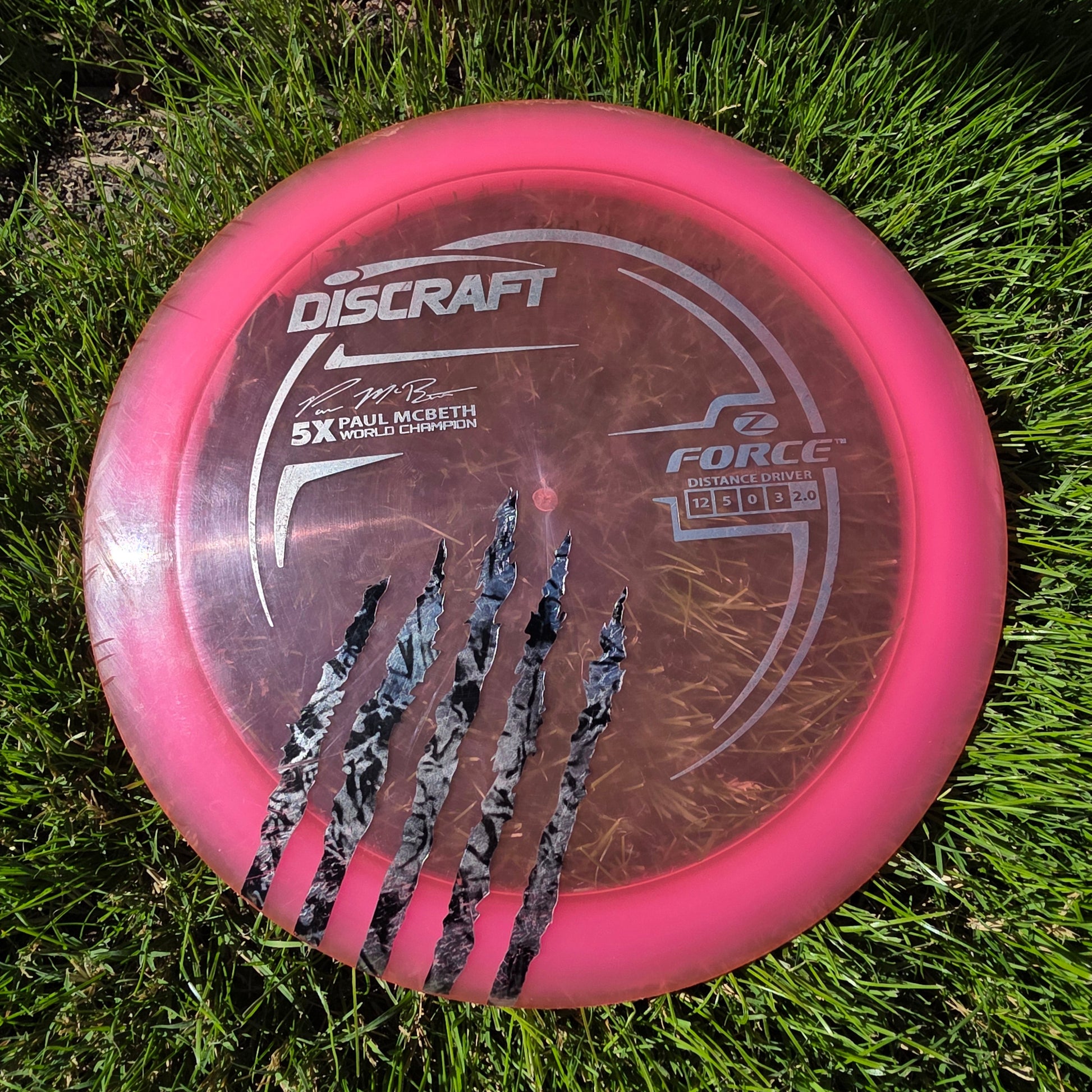 5 Claw Paul McBeth Discraft Z Force 175.2g 7.5/10
