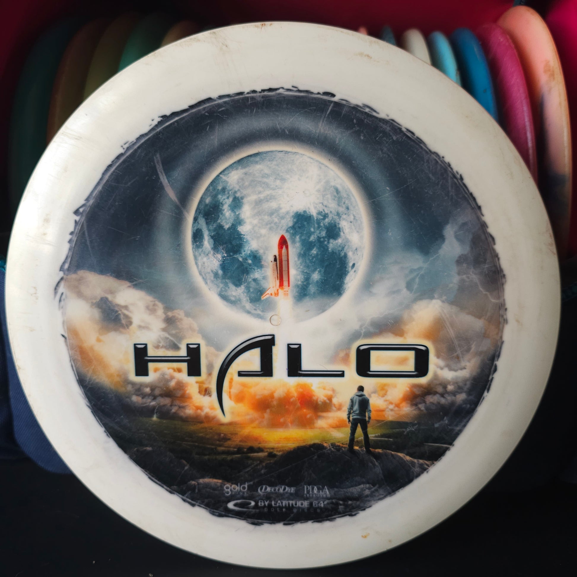 Latitude 64 Gold Decodye Nasa Moon Halo 174.6g 7.5/10 rim ink