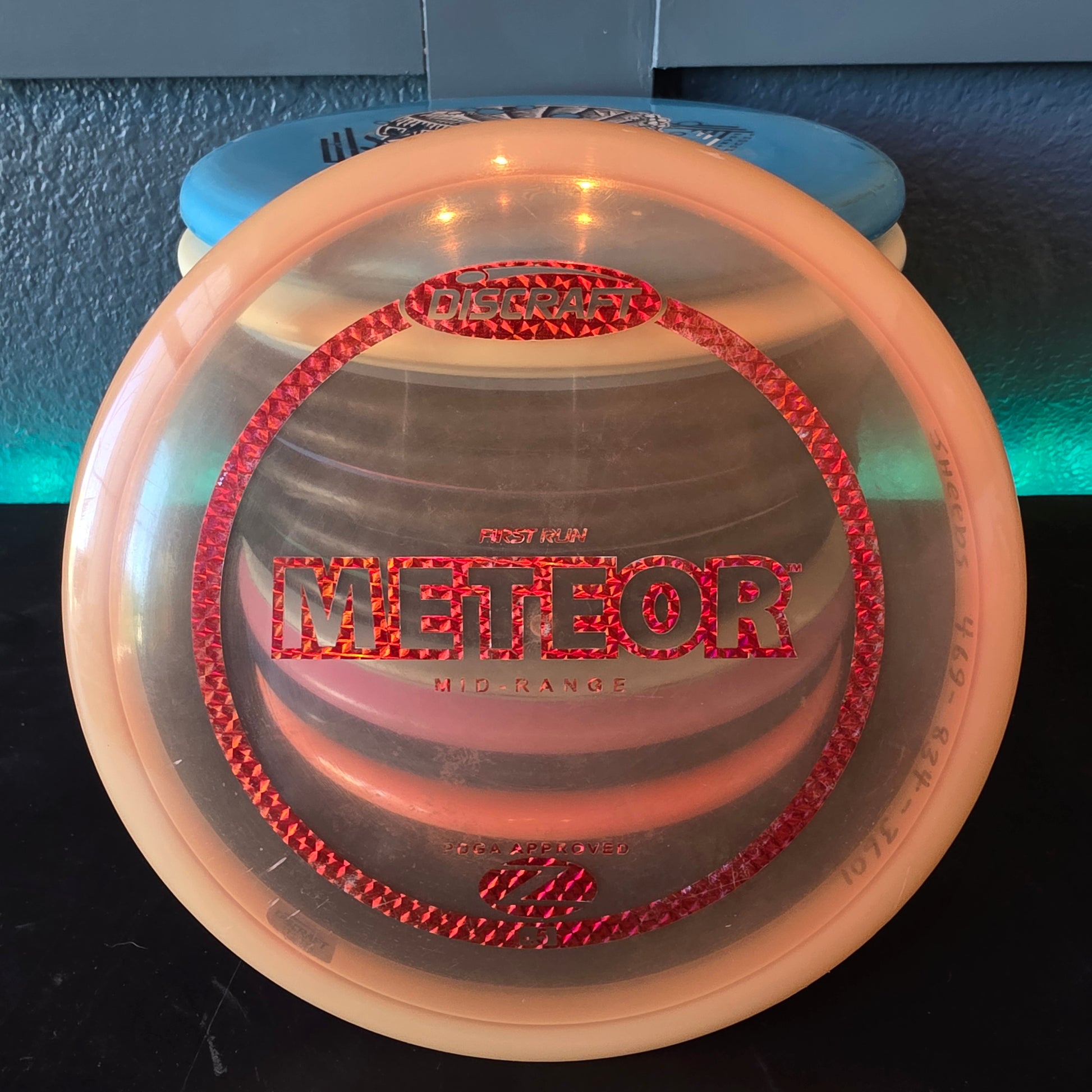 First Run Discraft Z Meteor 174.1g 7.5/10 rim ink