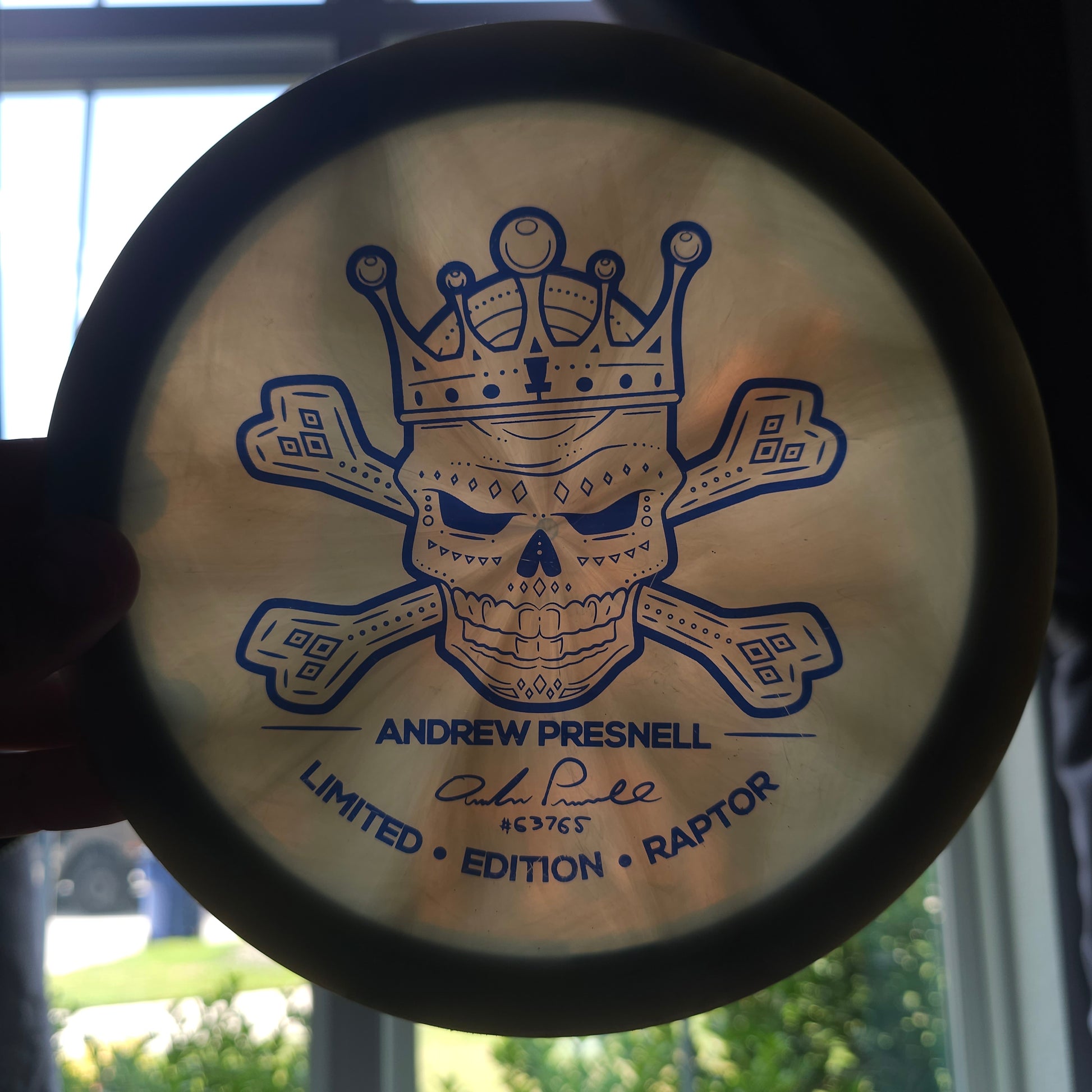 Discraft Andrew Presnell Limited Edition Z Swirl Raptor 174.9g 8/10 Flat and Stiff!