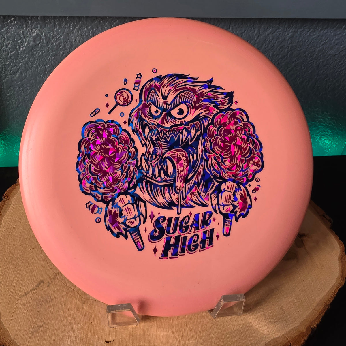 Rare Penned Color Glow Yeti Pro Aviars Sugar High 2-Foil stamp