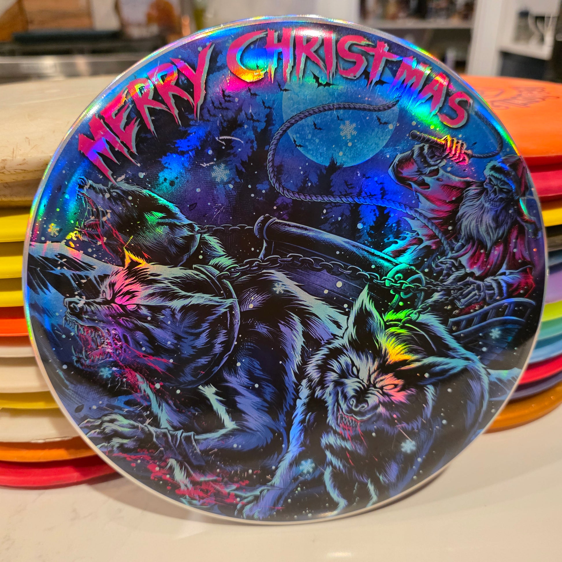Full Foil Discraft Merry Christmas ESP Buzzz 175g 9.5/10 (keeping for myself unless you're crazy)