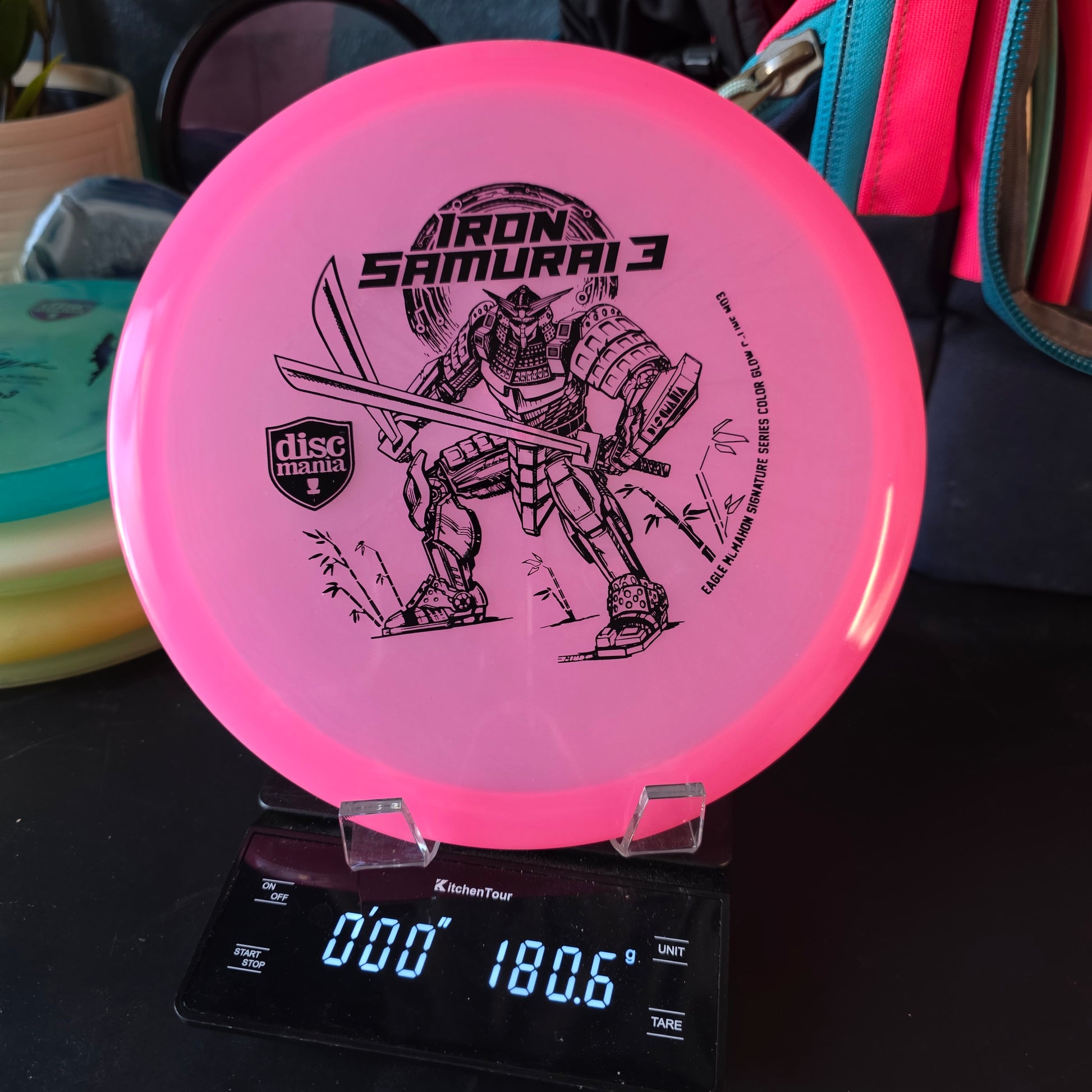 Iron Samurai 3 Eagle McMahon Discmania Color Glow C-Line MD3 180G 9/10(STAMP)