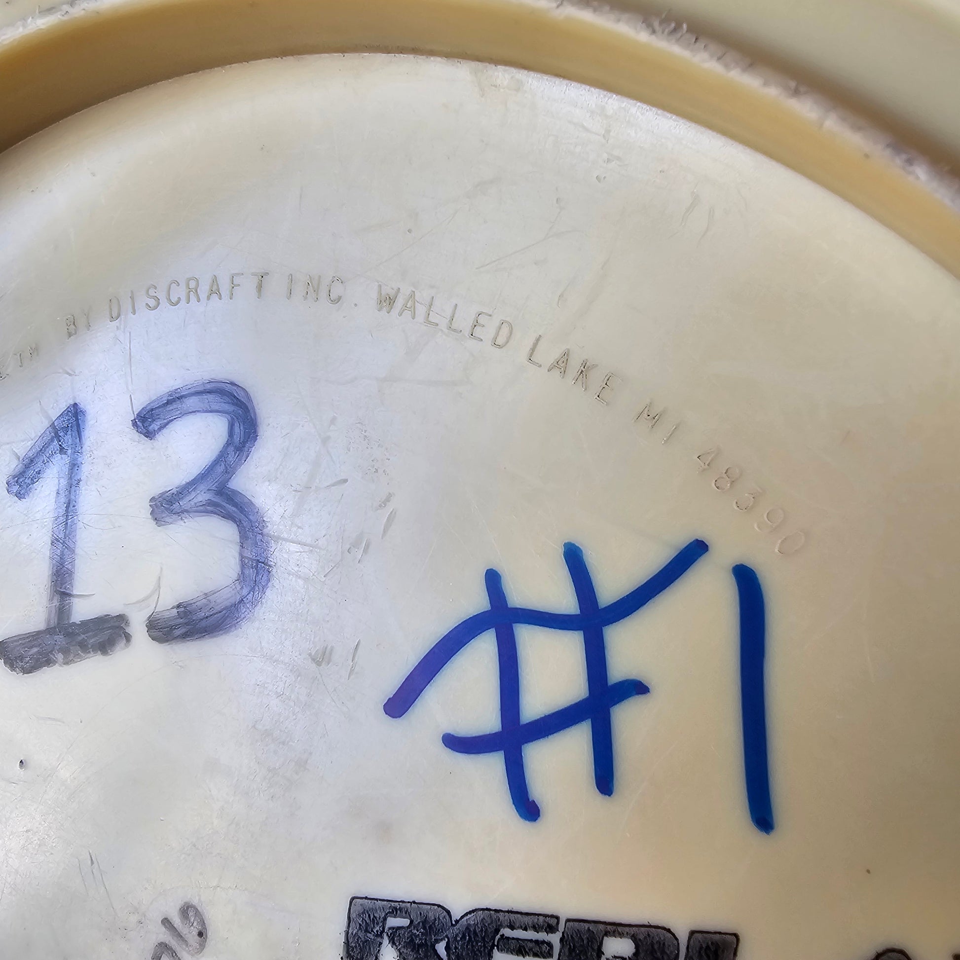 Discraft Xclone Pfn Cyclone walled lake tooling 176g, pat #s, 6/10, inked