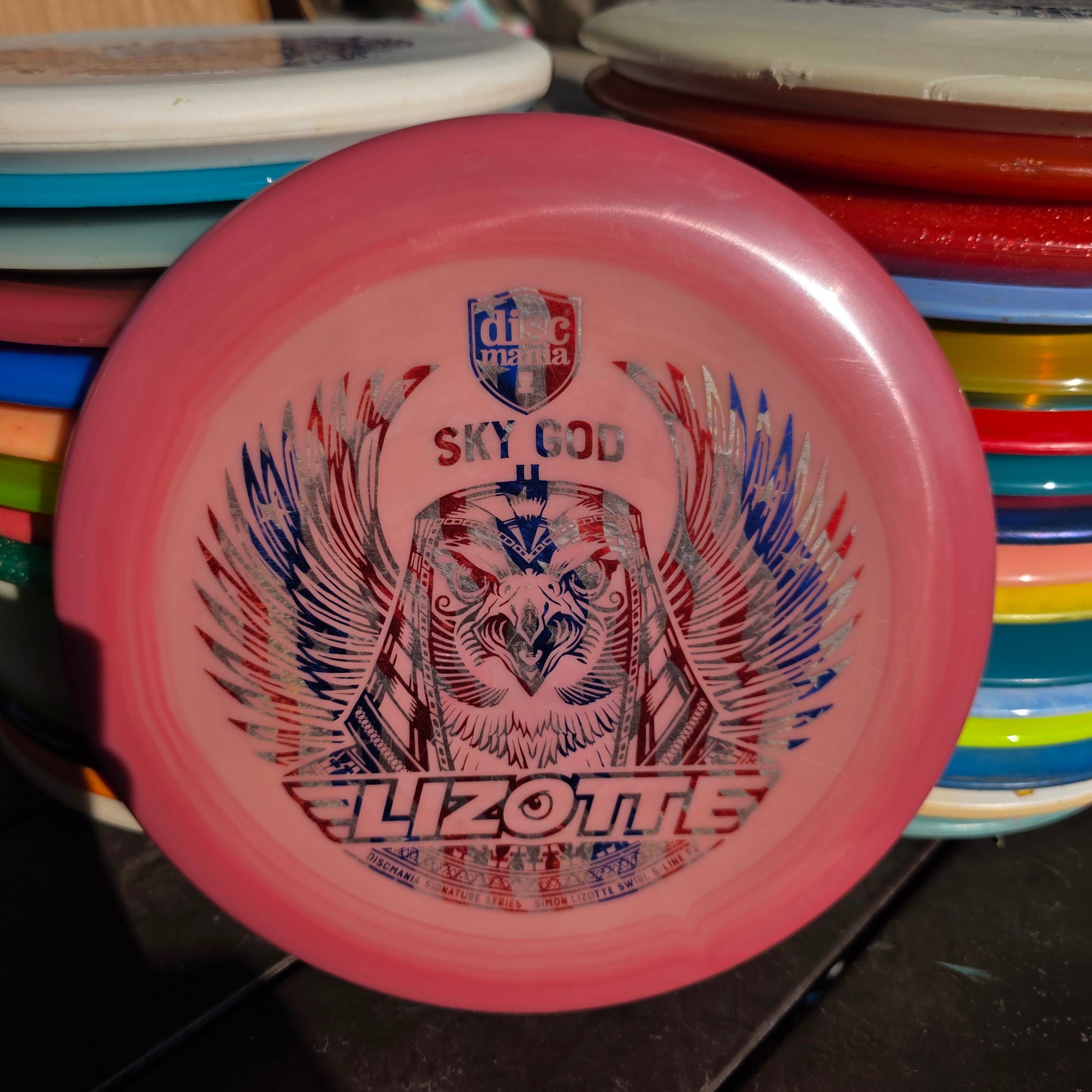 Unique Halo Sky god 2 Discmania Swirly S-Line P2 Simon Lizotte Tour Series 175 9/10