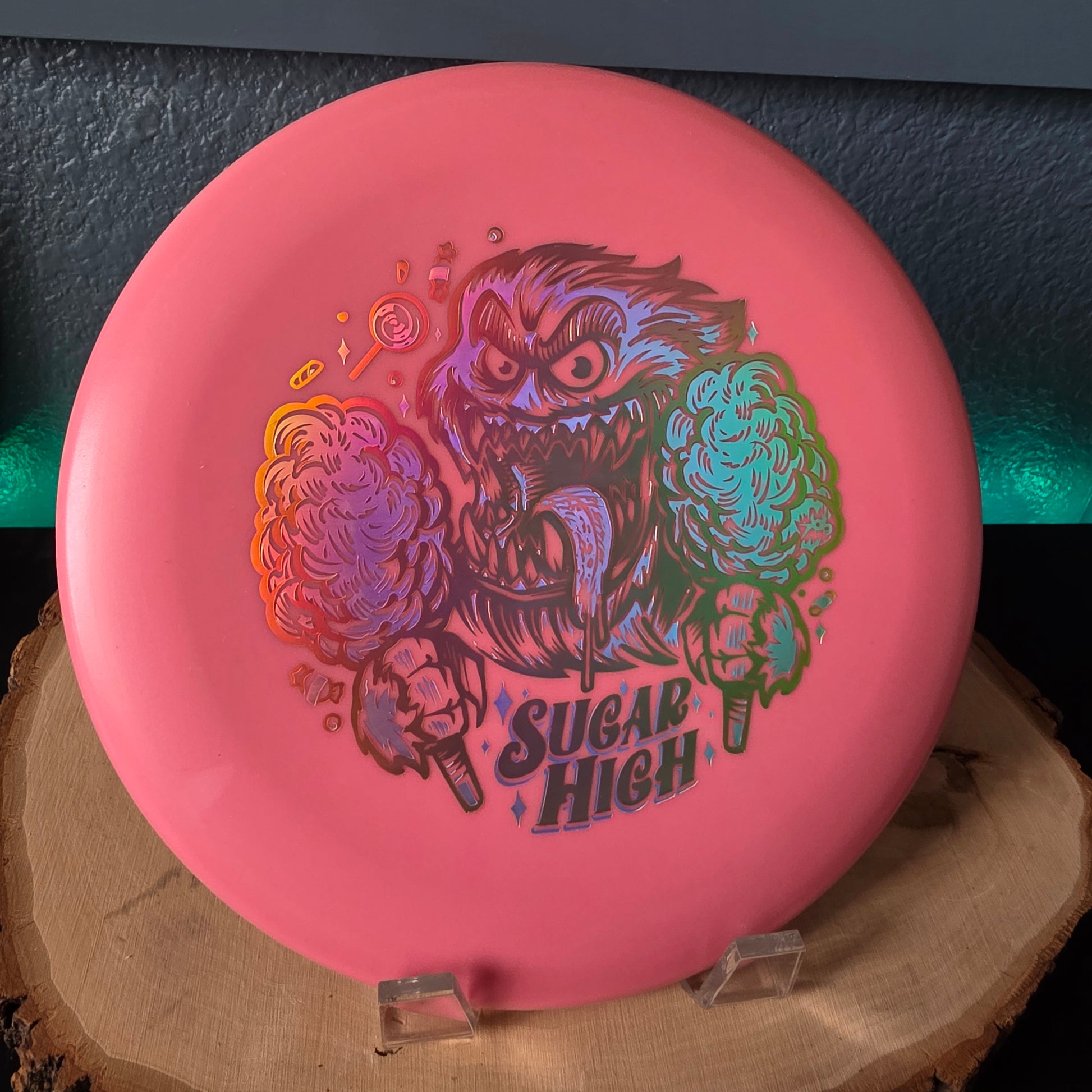 Rare Penned Color Glow Yeti Pro Aviars Sugar High 2-Foil stamp