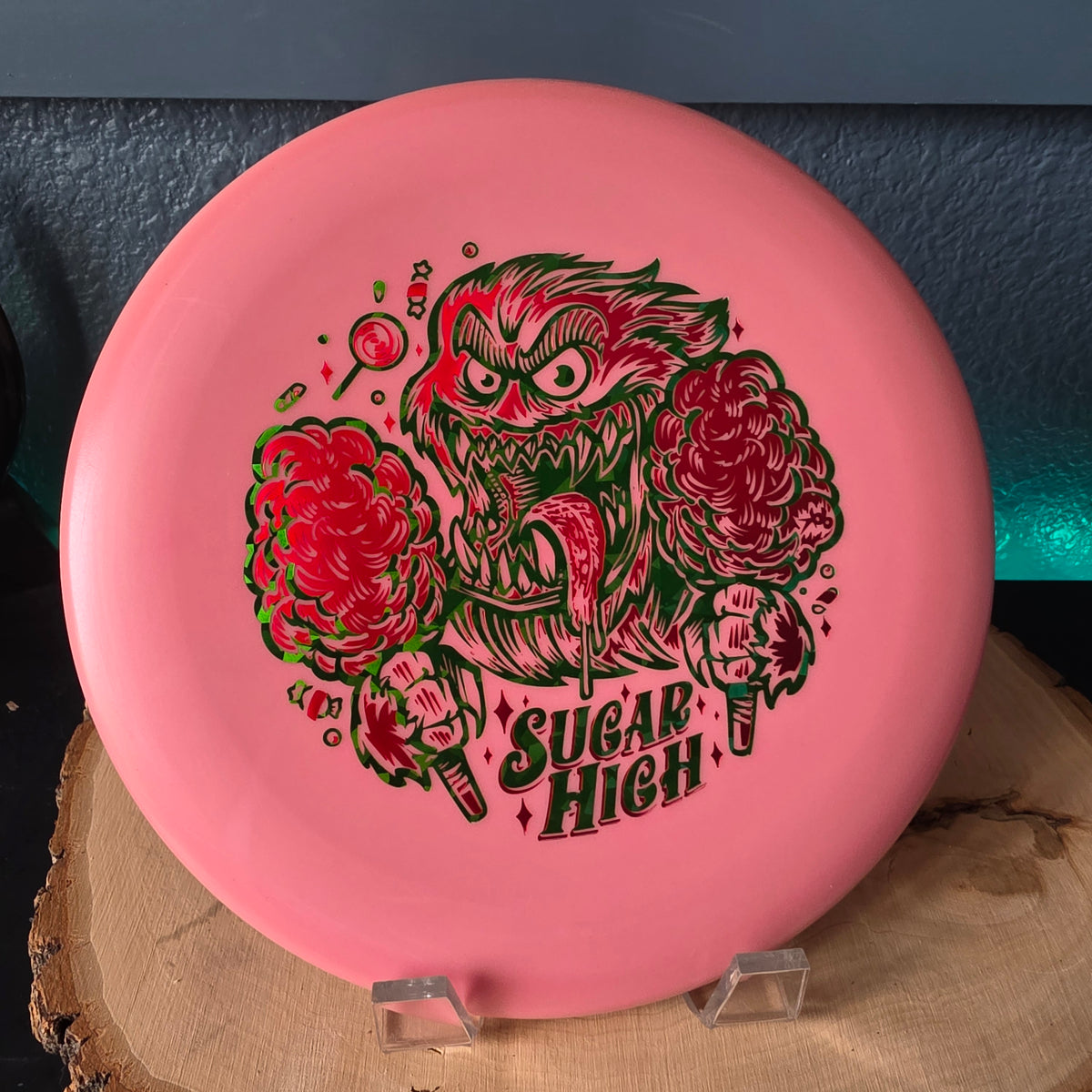 Rare Penned Color Glow Yeti Pro Aviars Sugar High 2-Foil stamp