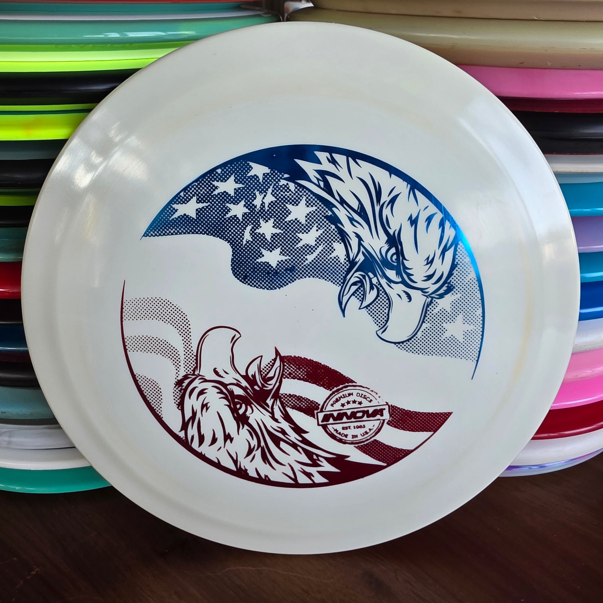 Innova Star Eagle USA Two Foil Stamp 175g 9/10