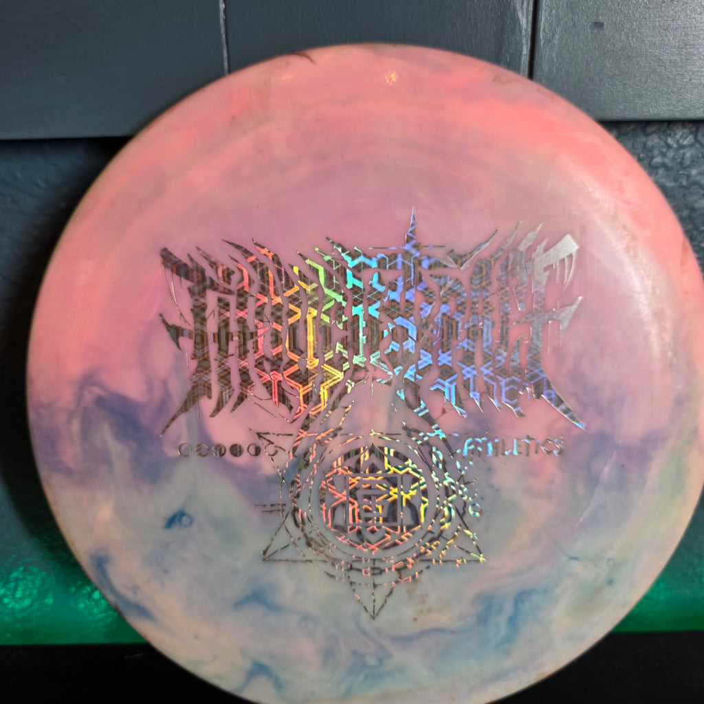 Thought space athletics Aura omen I dyed 174g 6/10 flat and firm with rim ink