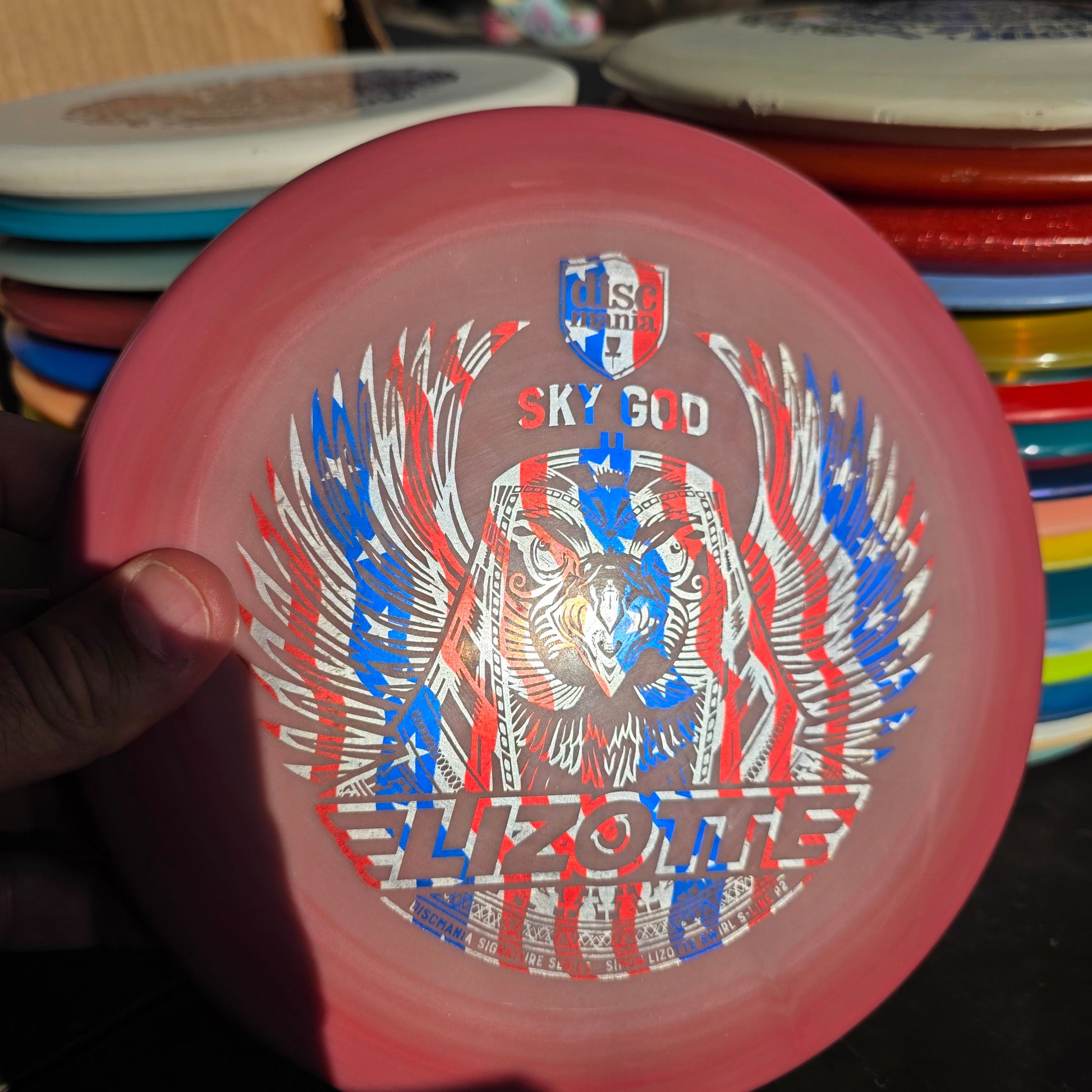 Unique Halo Sky god 2 Discmania Swirly S-Line P2 Simon Lizotte Tour Series 175 9/10