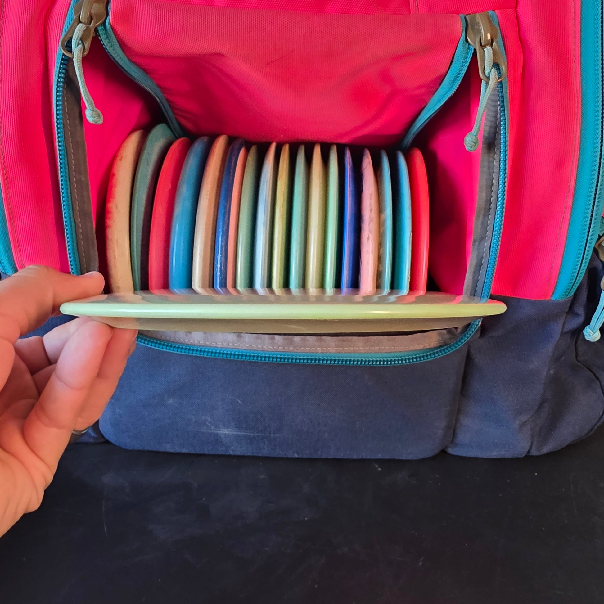 Lizotte stamped, Penned discmania Swirly S-line FD3 7/10 rim ink, Innova made