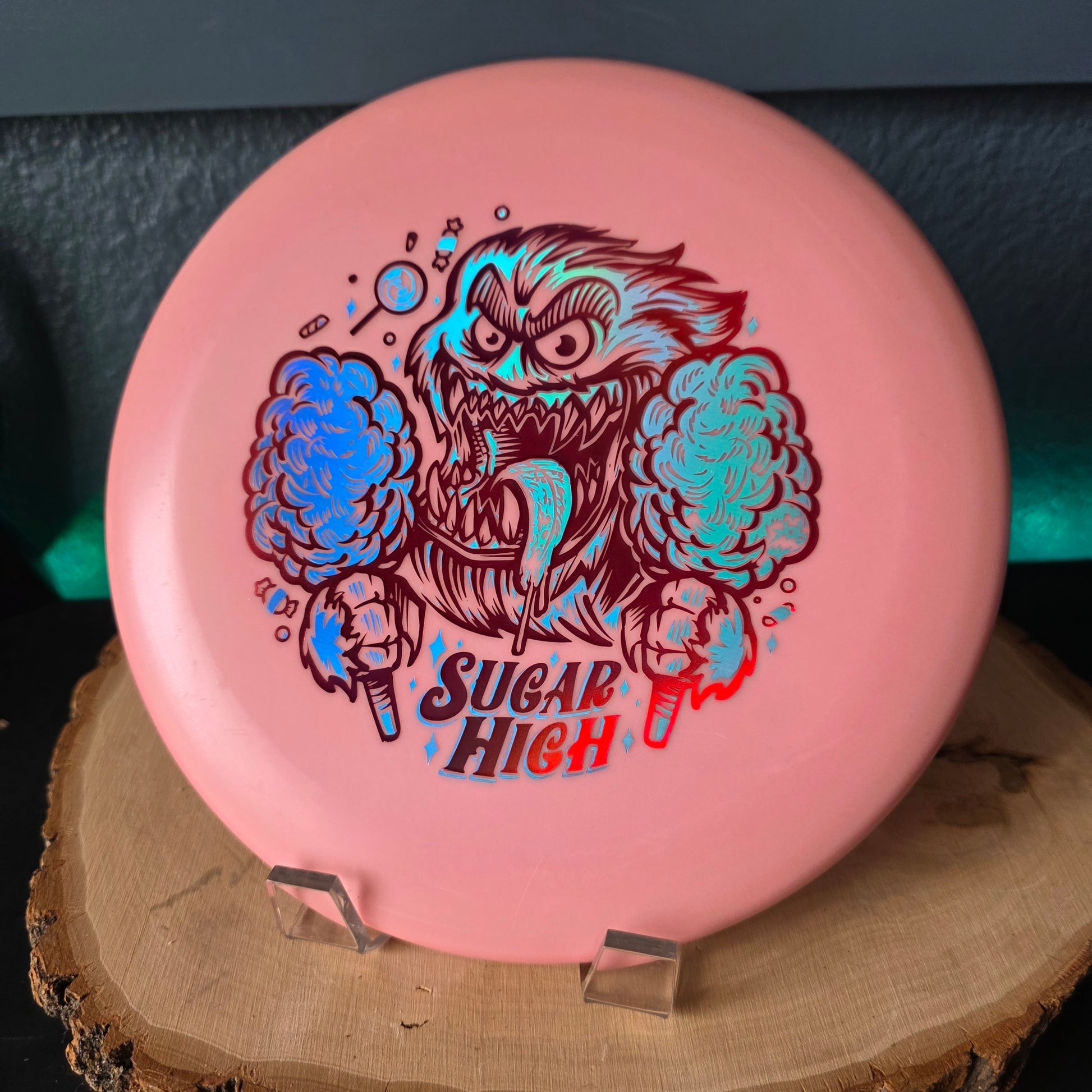 Rare Penned Color Glow Yeti Pro Aviars Sugar High 2-Foil stamp
