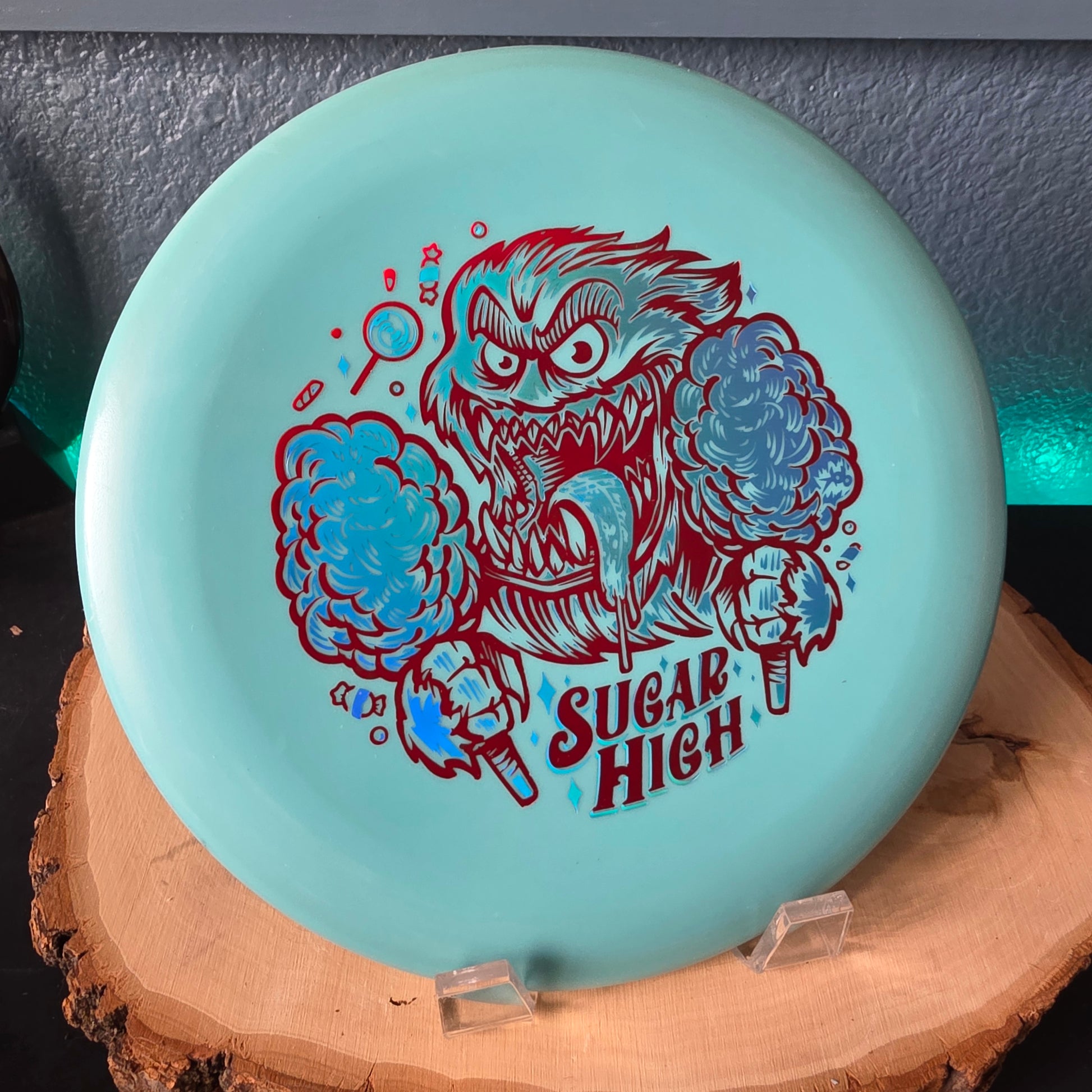 Rare Penned Color Glow Yeti Pro Aviars Sugar High 2-Foil stamp