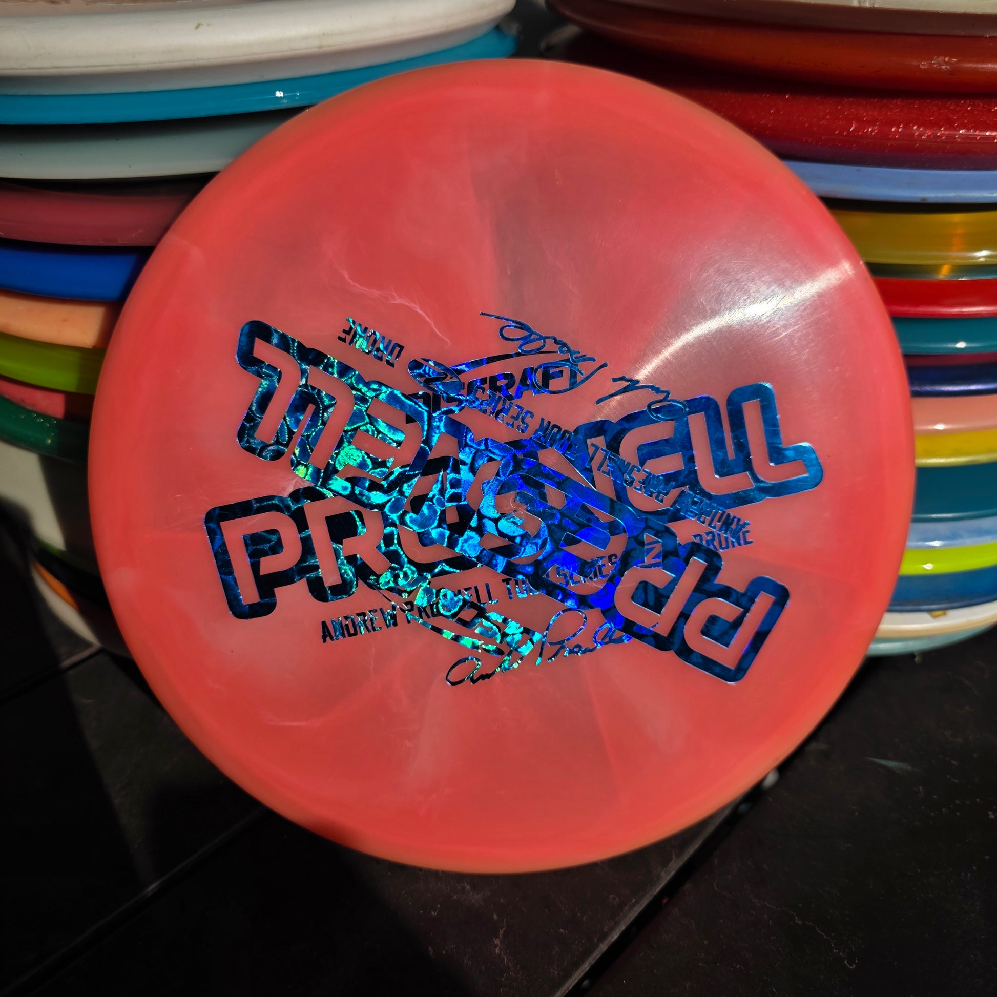 Double stamped 2020 Discraft Z Swirl Drone 176g 8.5/10 with rim ink