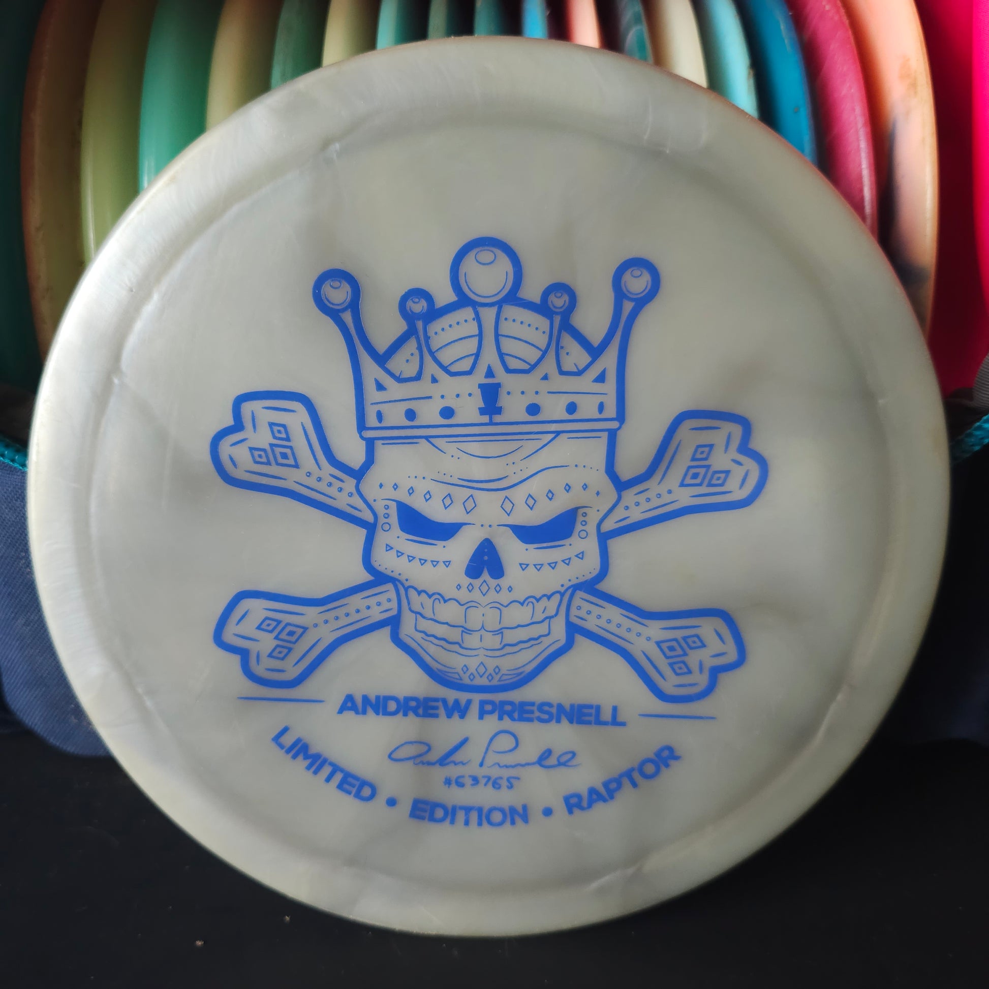 Discraft Andrew Presnell Limited Edition Z Swirl Raptor 174.9g 8/10 Flat and Stiff!