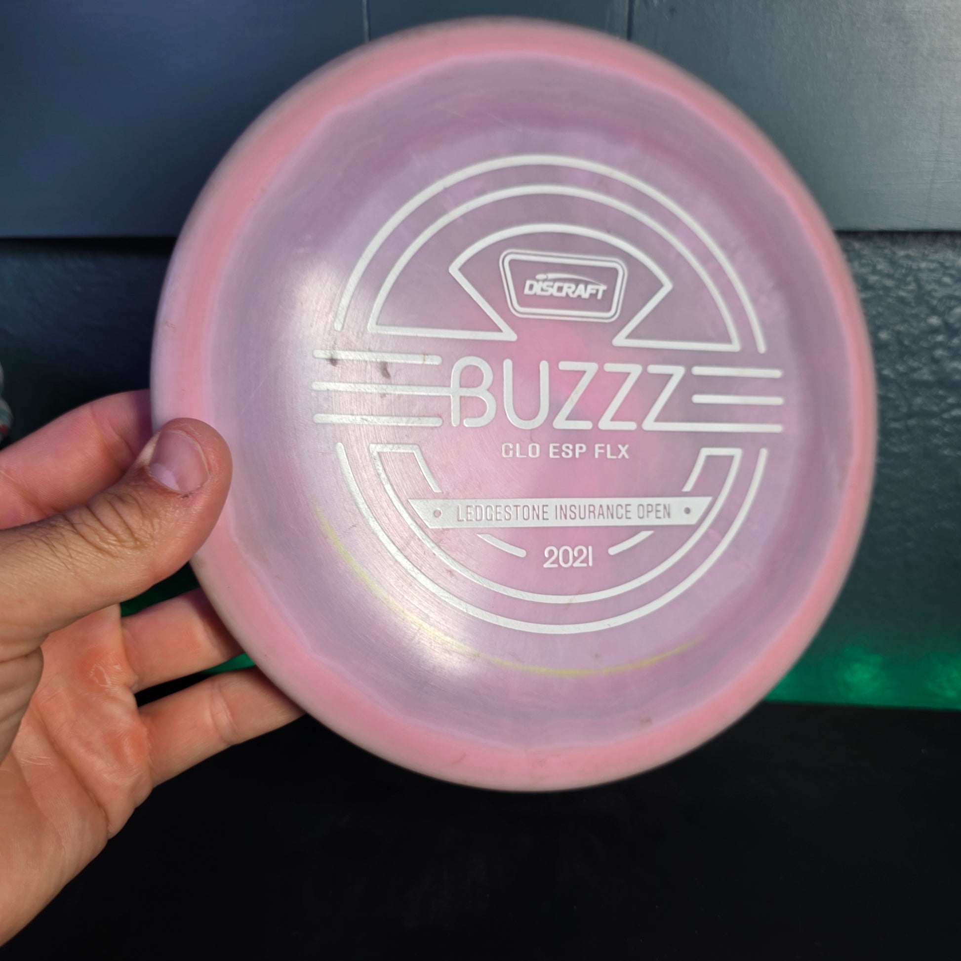 2021 Discraft Esp Glo Flx Buzzz 177g rim ink 8/10