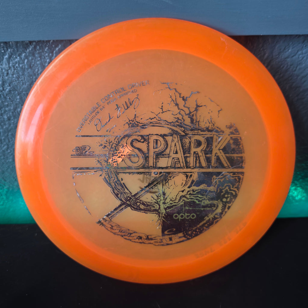 Oop Dave Feldberg PFN Latitude 64 Opto Spark flat and firm run, high parting line 173g inked 7/10
