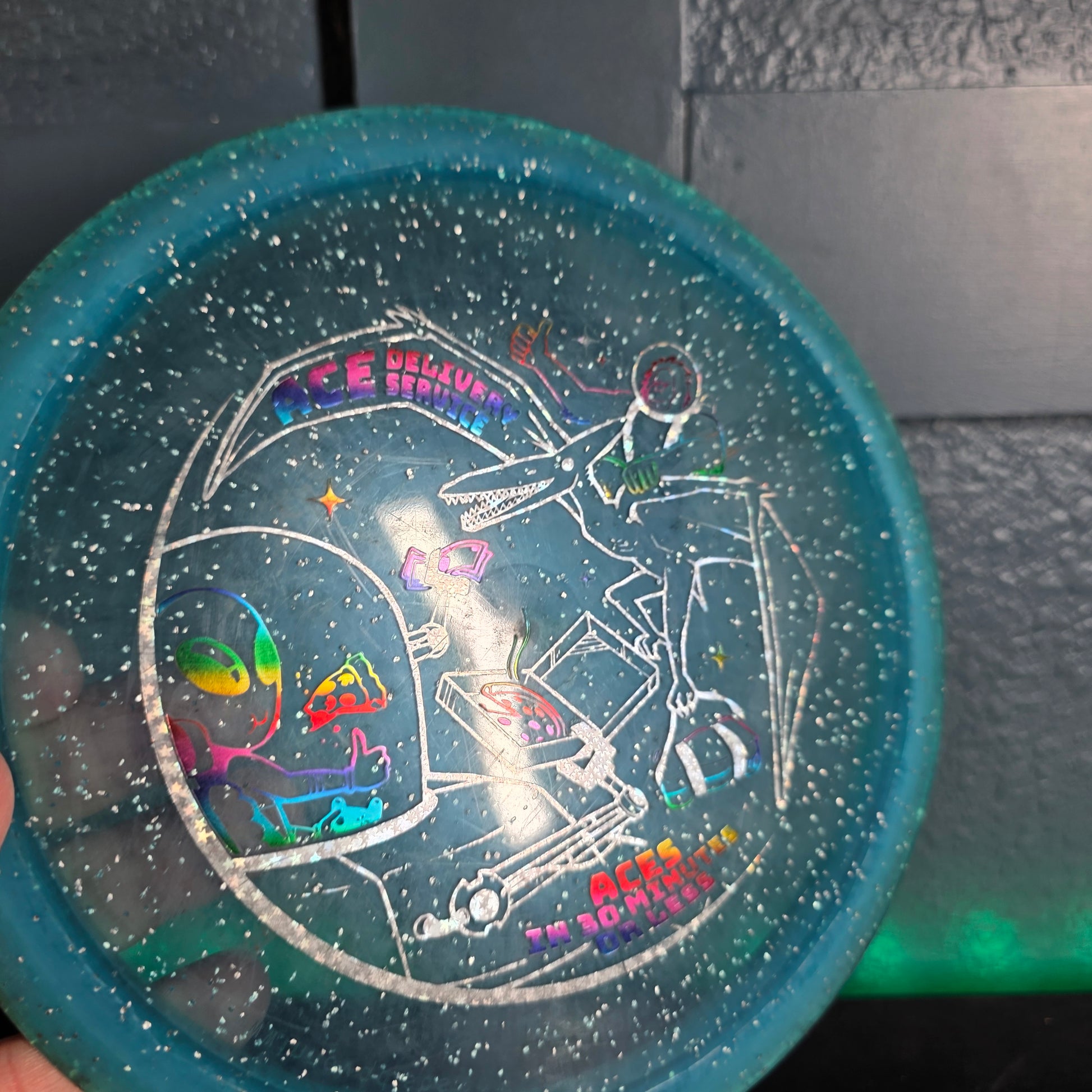 Ace delivery service Innova Champion Metal Flake Teebird 174g 8/10 rim ink