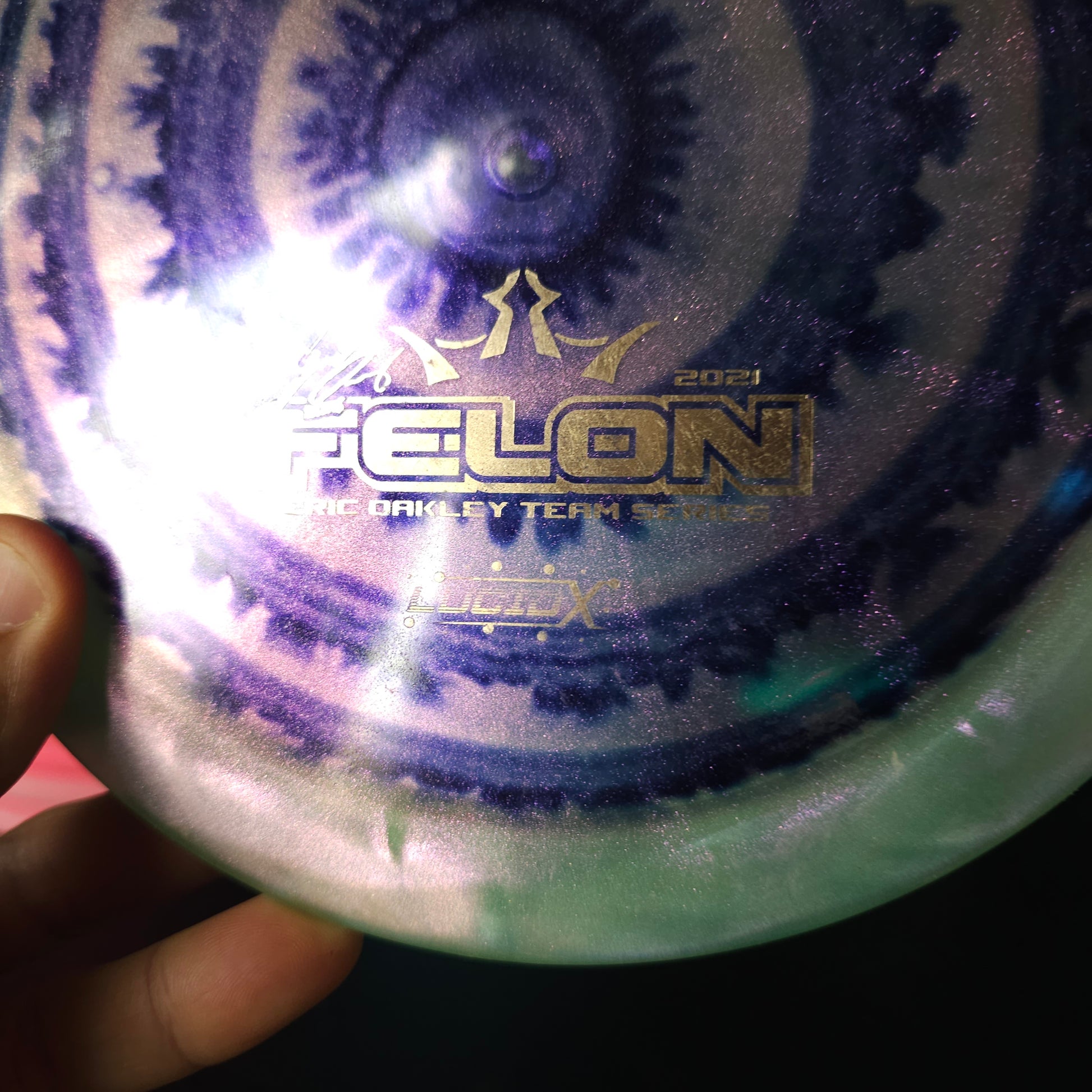 Dynamic Discs 2021 Eric oakley lucid x Glimmer felon dyed 9/10 173g