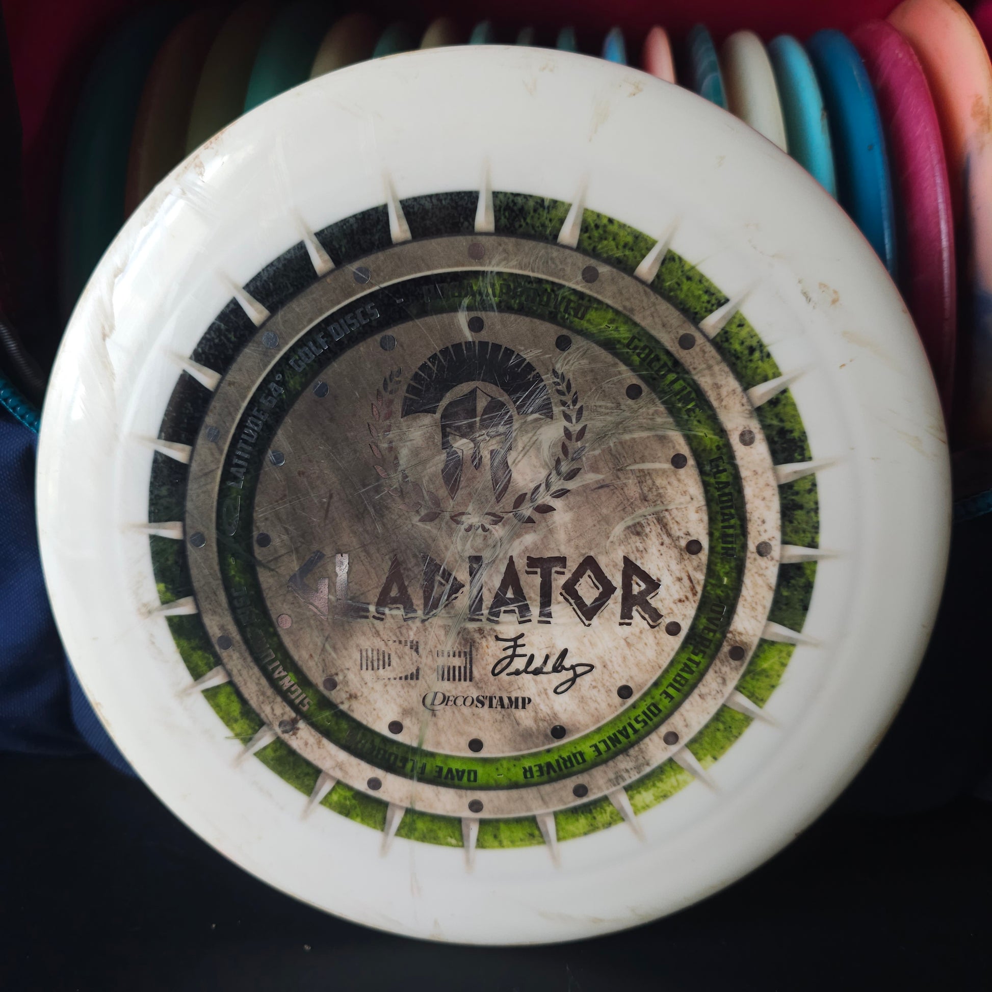 Latitude 64 Error Dave 'Fledberg' Gold Line Gladiator 7/10 ink, 175.1g Decostamp