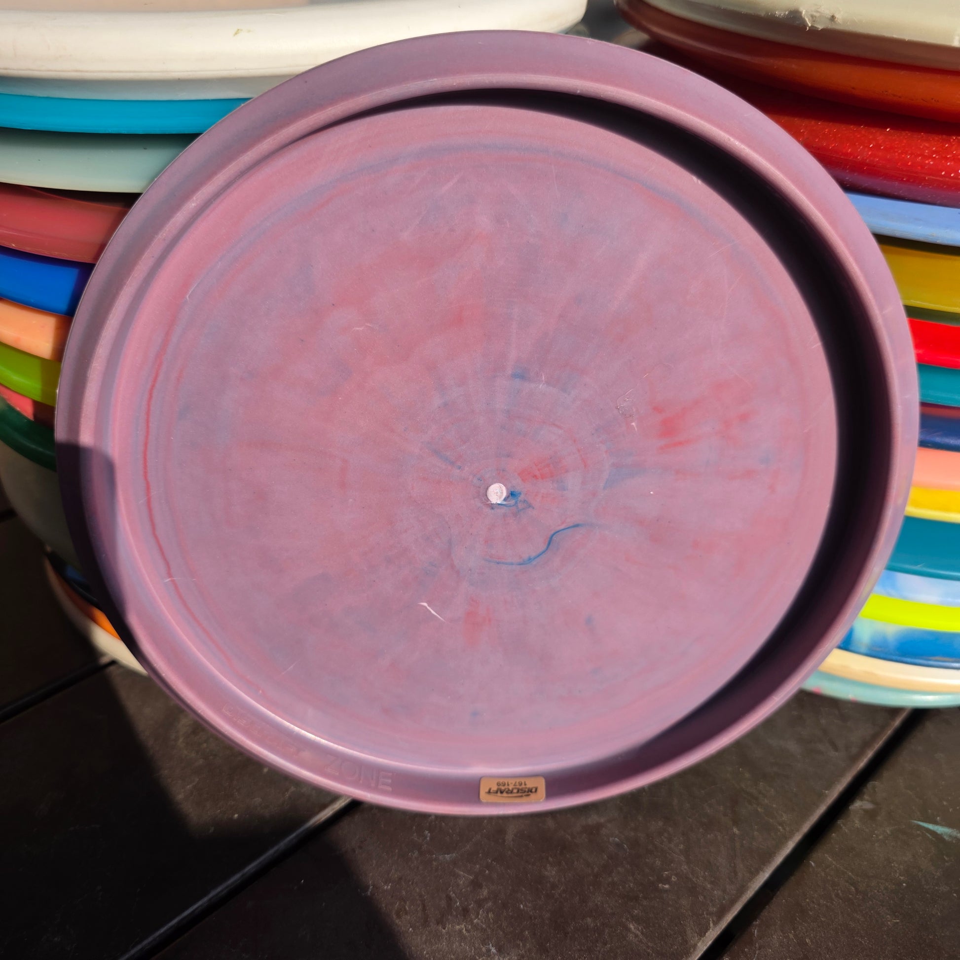 Rare blend - Discraft Jawbreaker Rubber Blend Zone 169g with rim ink, 8/10